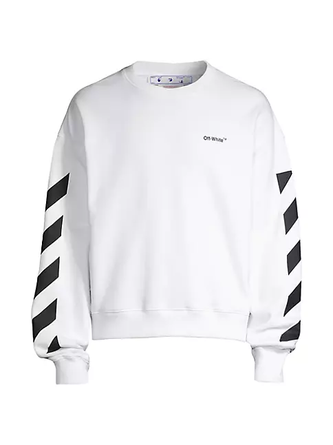 Off-White Diag Helvetica Crew-neck Sweatshirt