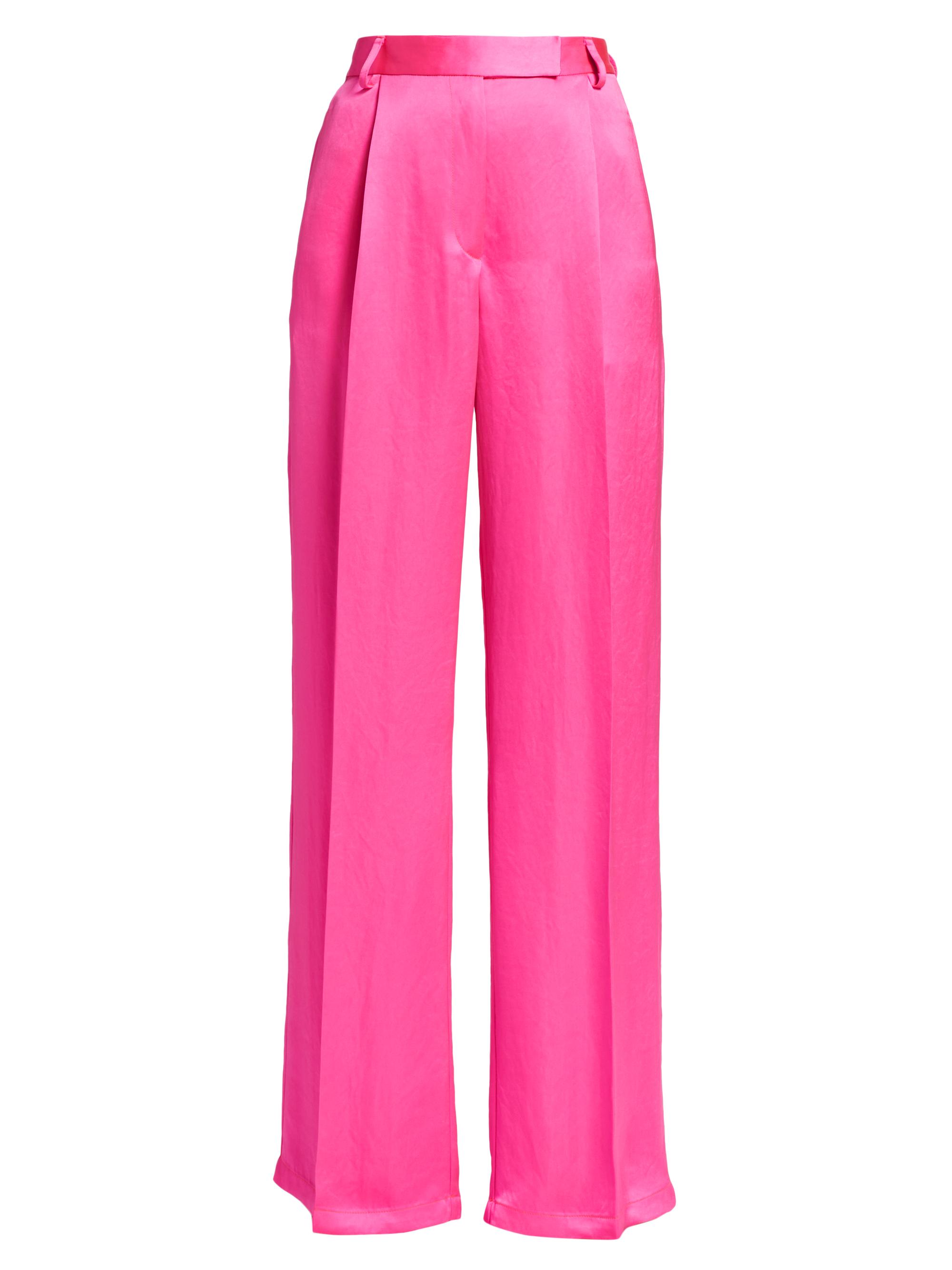 Christopher John Rogers Women's Jacquard Wide Leg Trousers - Lollipop