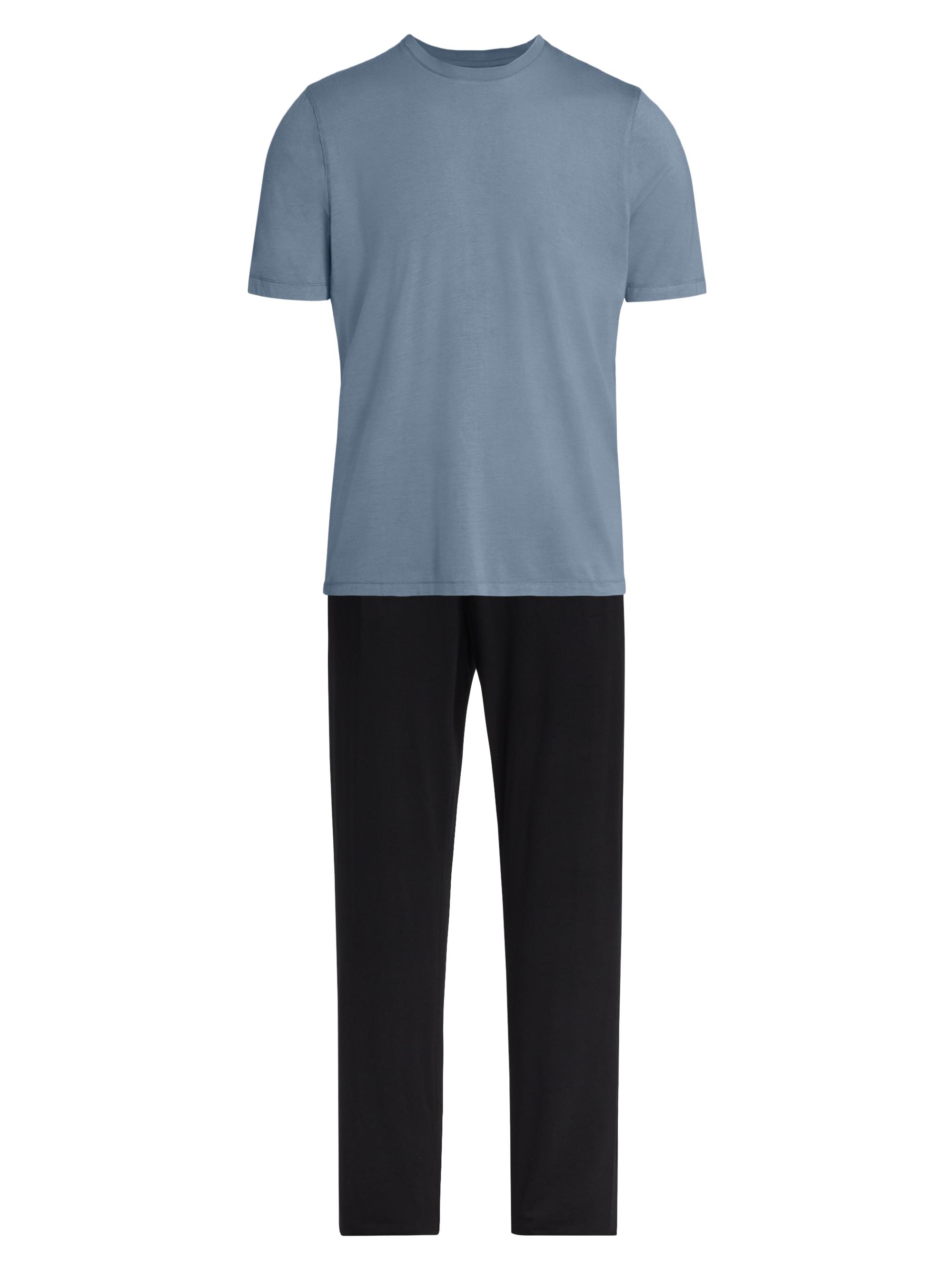 Saks Fifth Avenue Men's COLLECTION Jogger Sleep Set - Ashley Blue Combo
