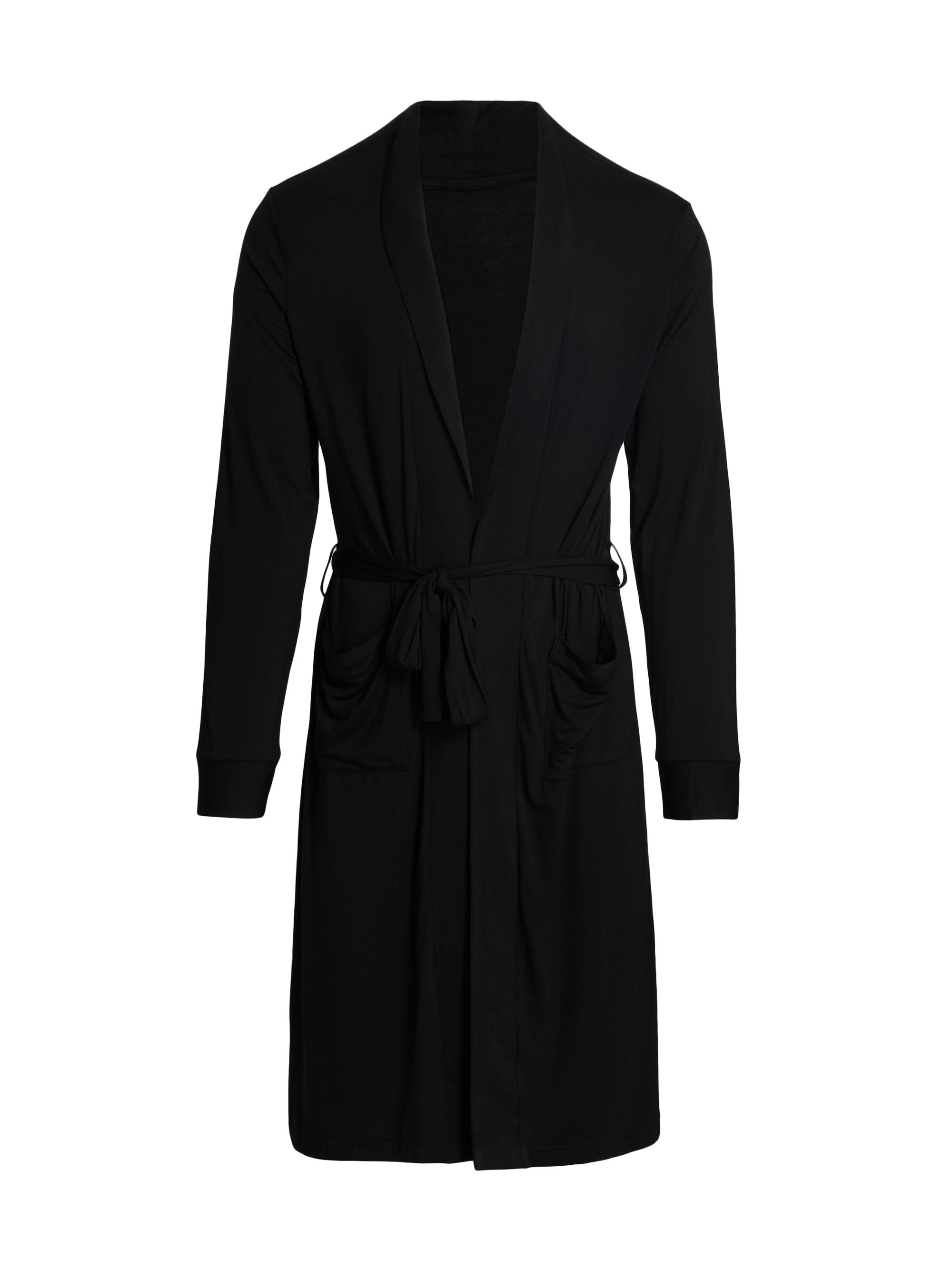 Saks Fifth Avenue Men's COLLECTION Modal-Blend Robe - Moonless Night