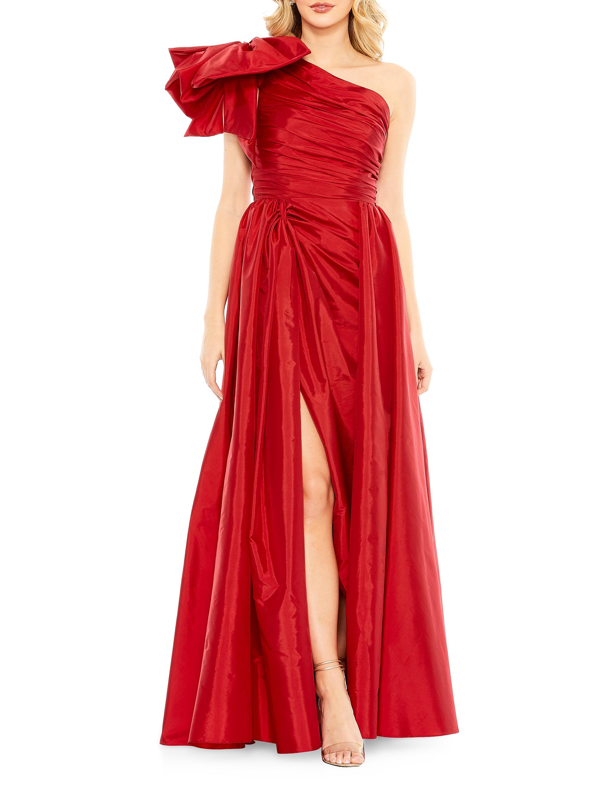Mac Duggal Women's One-Shoulder Gown - Burgundy