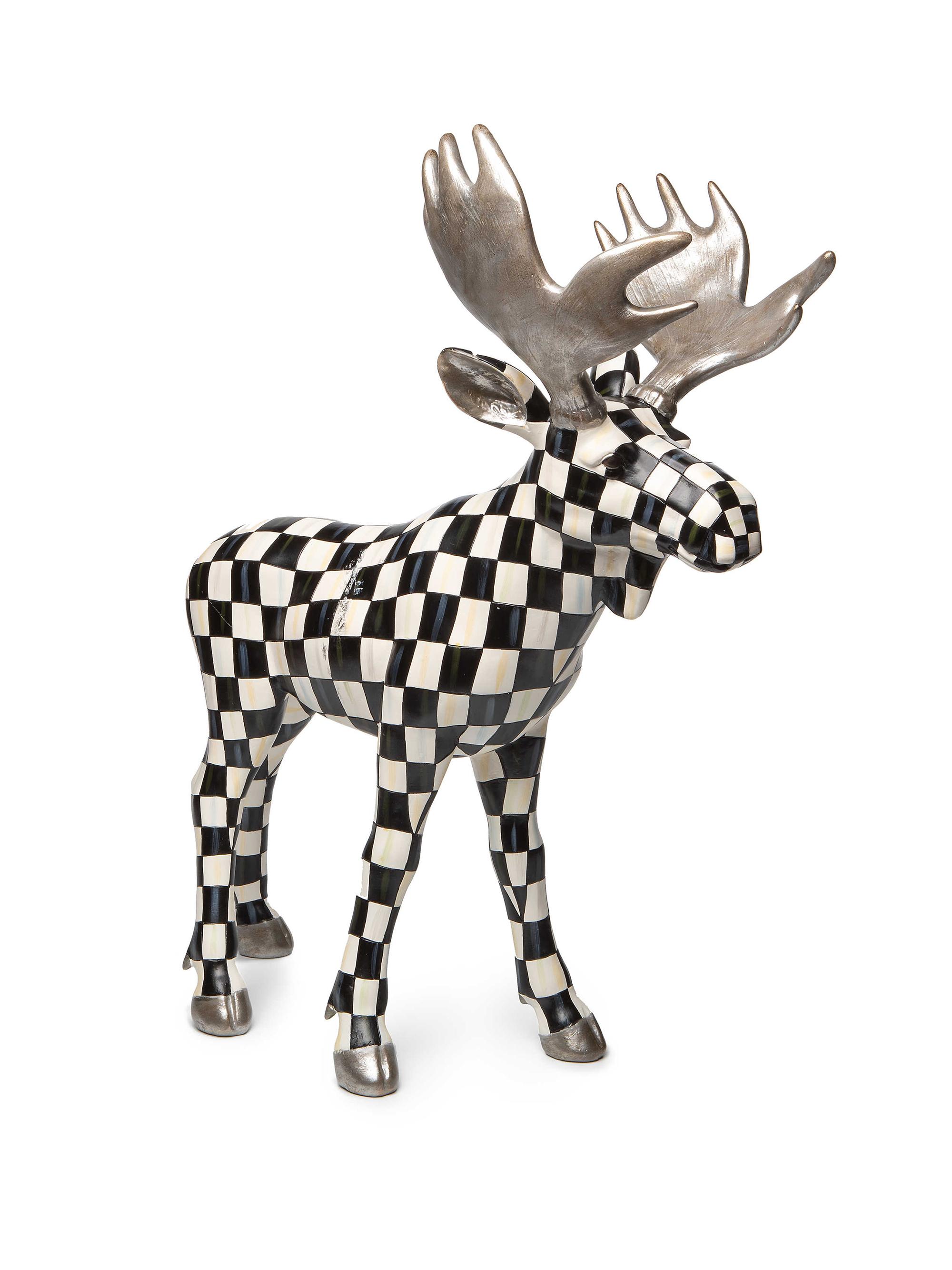 MacKenzie-Childs Courtly Checked Standing Moose