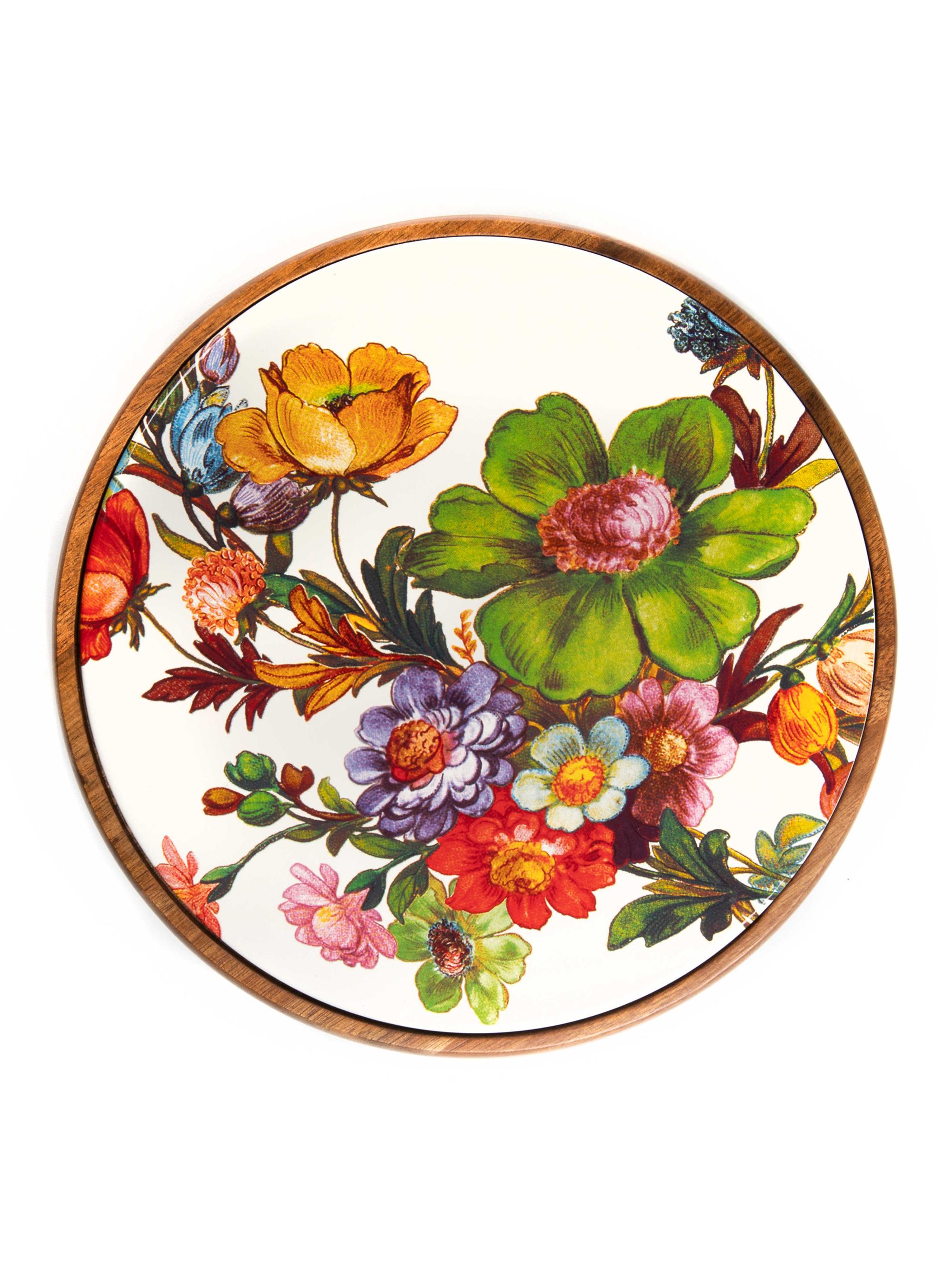 MacKenzie-Childs Flower Market Trivet - White