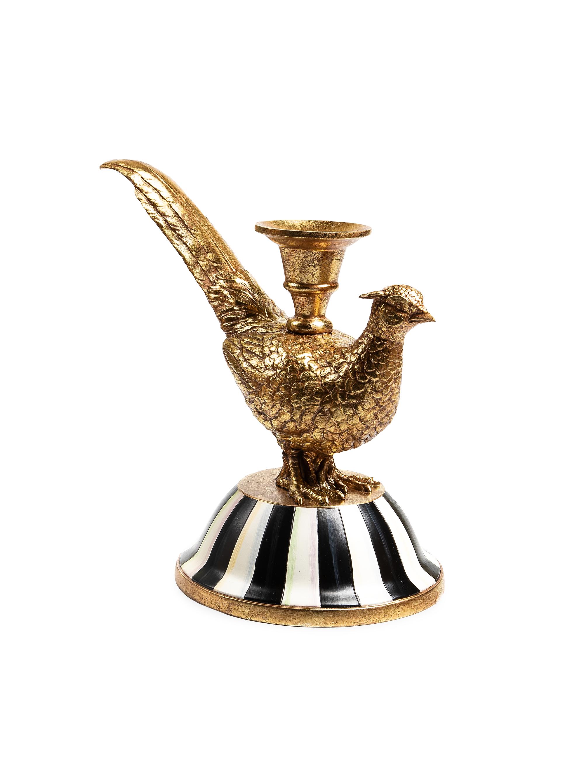 MacKenzie-Childs Pheasant Candle Holder