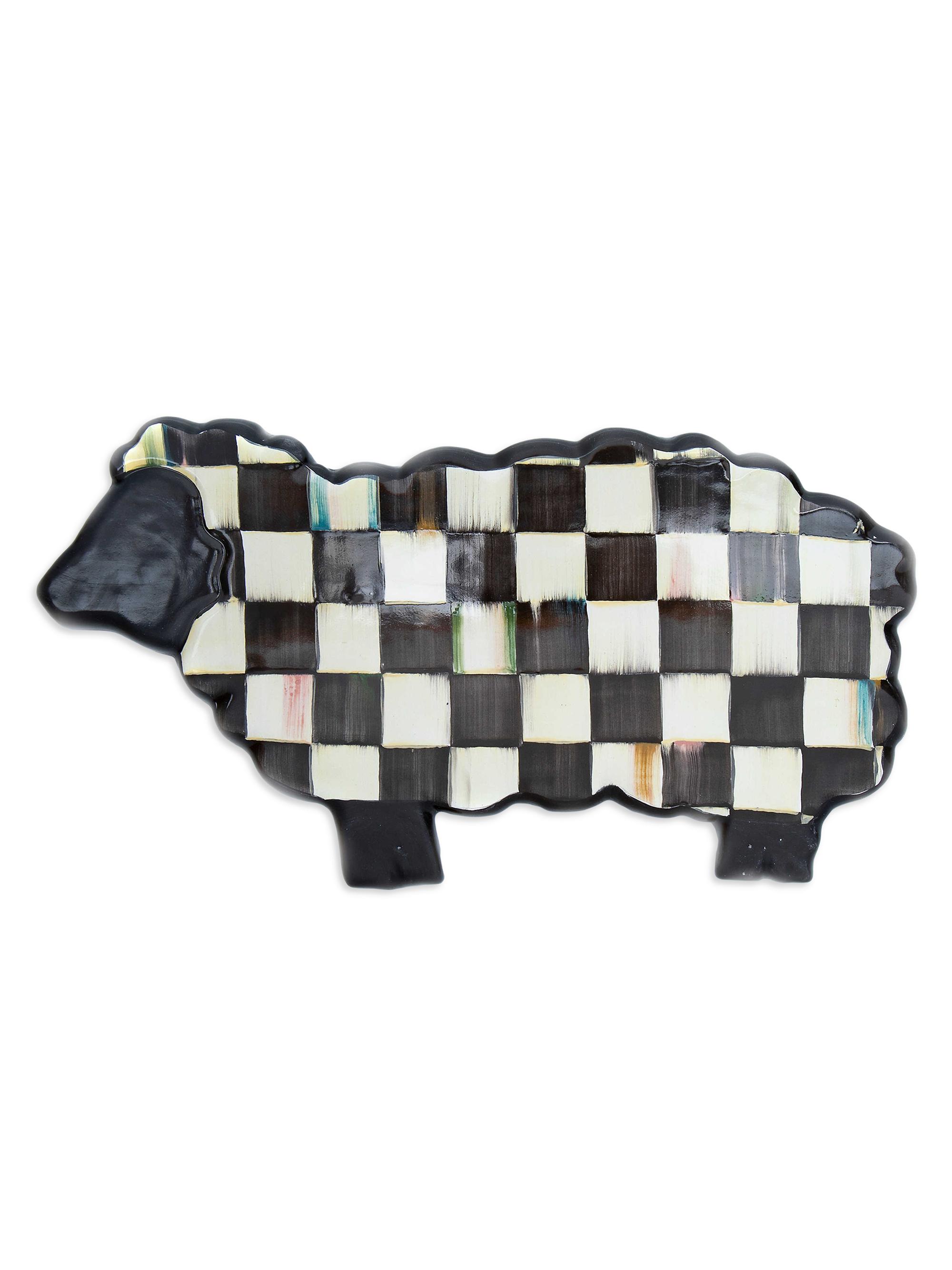 MacKenzie-Childs Courtly Check Sheep Serving Board