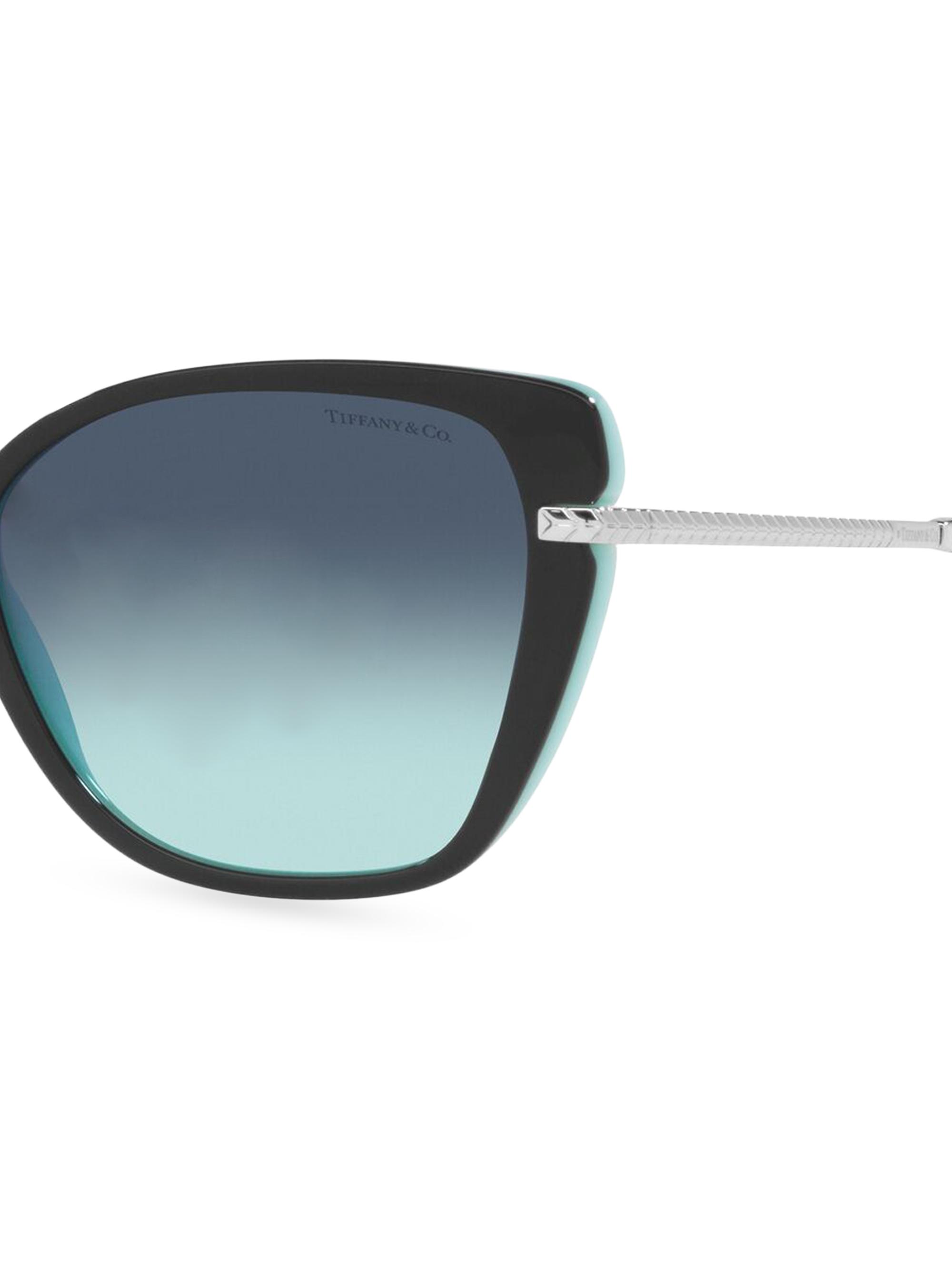 Tiffany & Co. Wheat Leaf 57MM Cat-Eye Sunglasses | Saks Fifth Avenue