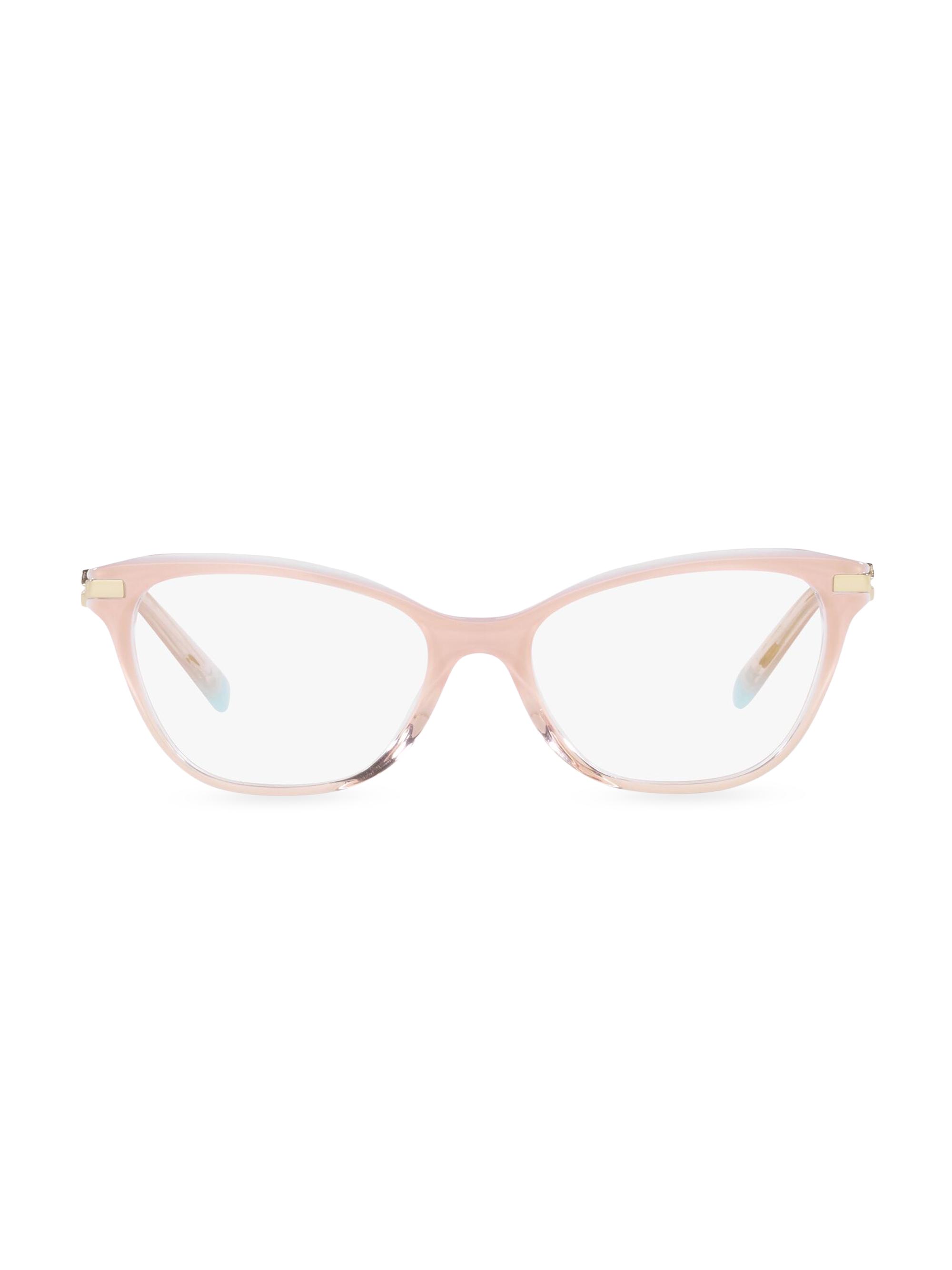 Tiffany & Co. Women's Tiffany Victoria 54MM Pillow Optical Eyeglasses - Pink Gradient