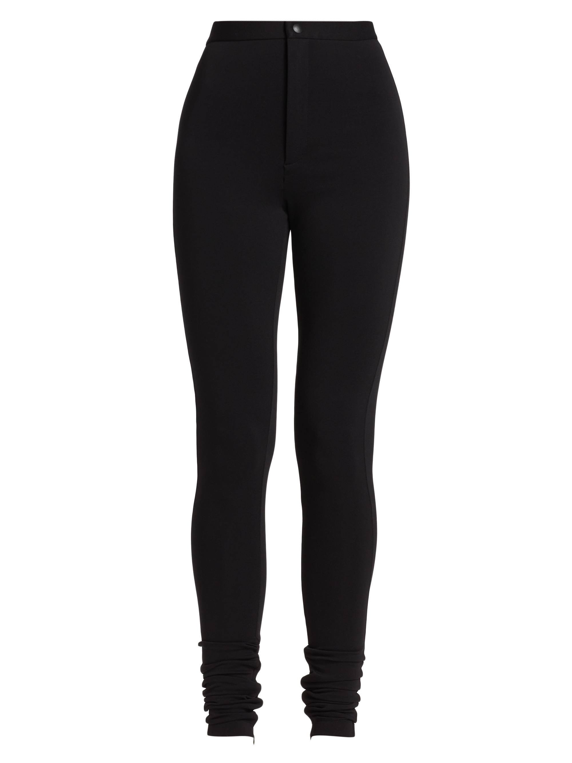 WARDROBE.NYC Women's Hailey Bieber Split-Cuff Leggings - Black