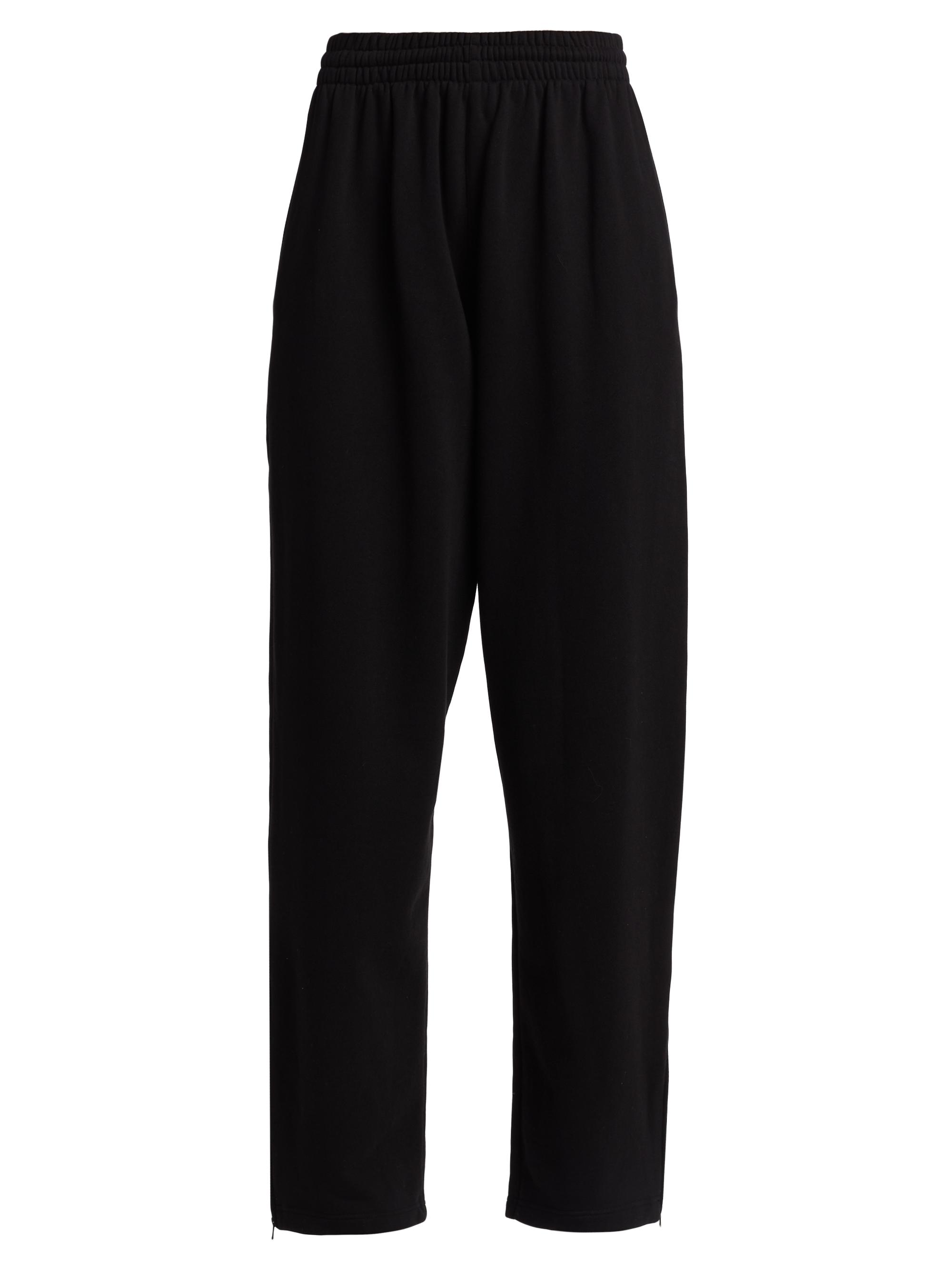 WARDROBE.NYC Women's Hailey Bieber Wide-Leg Track Sweatpants - Black