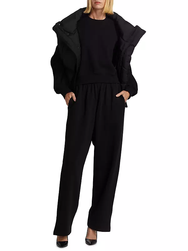 Buy Wardrobe.NYC Hailey Bieber Cocoon Wool Trousers - Black At 70