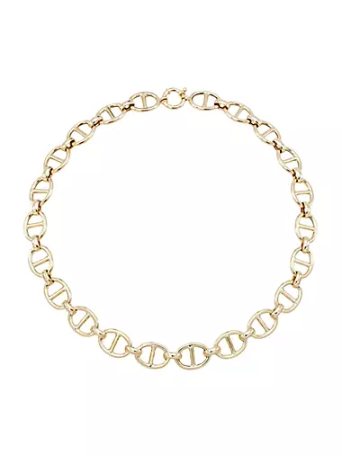 Ornate Engraved Chain Link Necklace - 30L - Ruby Lane
