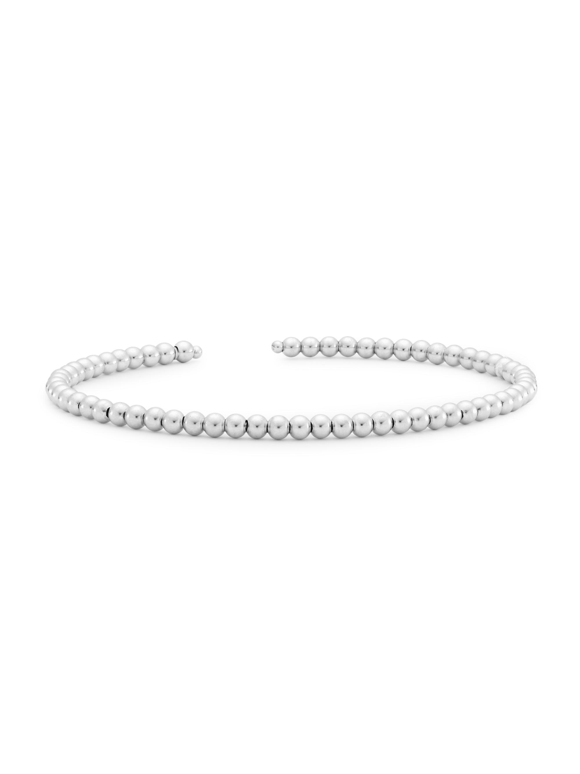Saks Fifth Avenue Collection Women's 14K White Gold Beaded Cuff - White