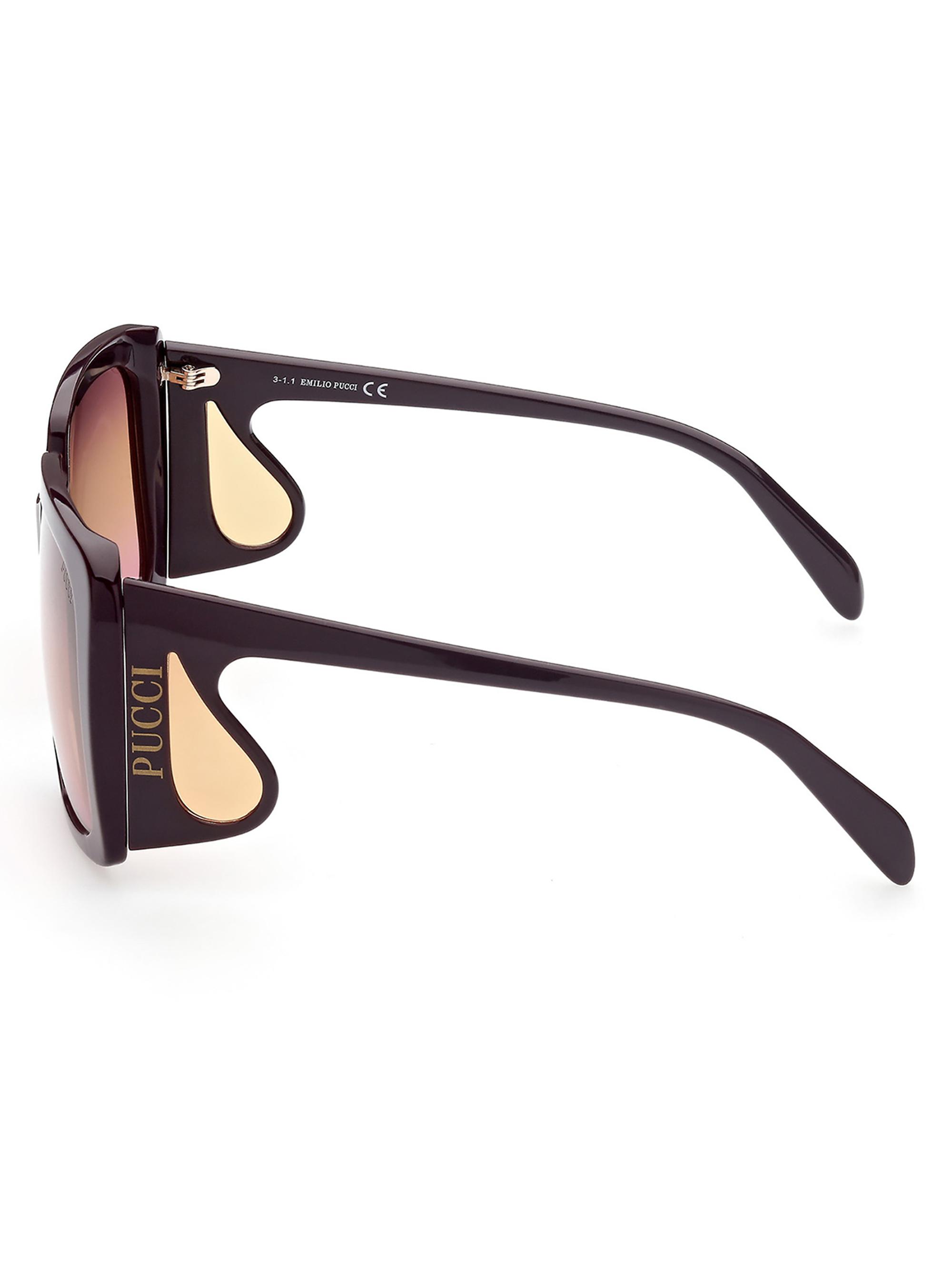 Pucci 58MM Geometric Sunglasses Emilio Pucci Geometric Sunglasses in Blue | REVOLVE main image 3