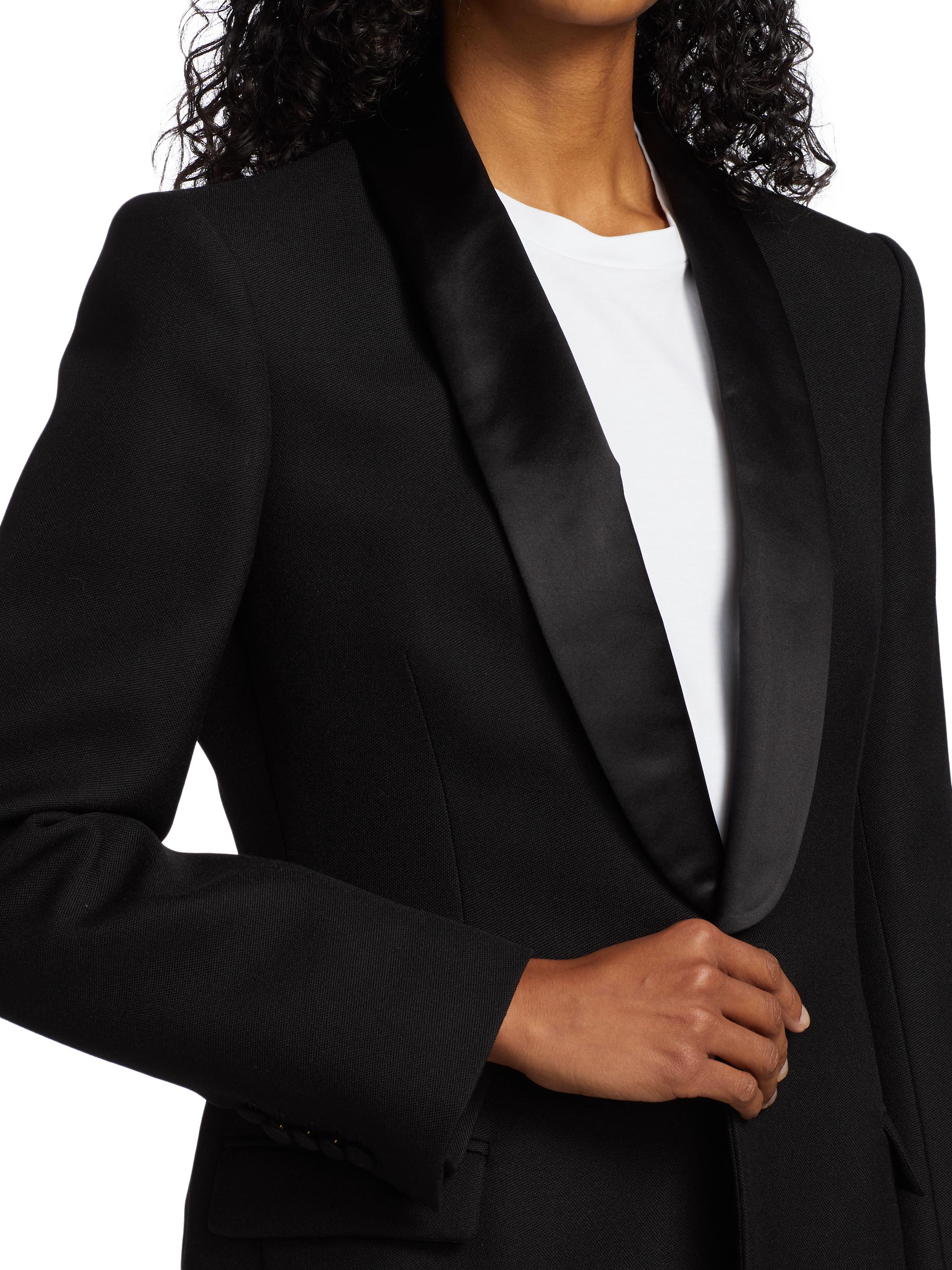 Release 05 wool tuxedo blazer