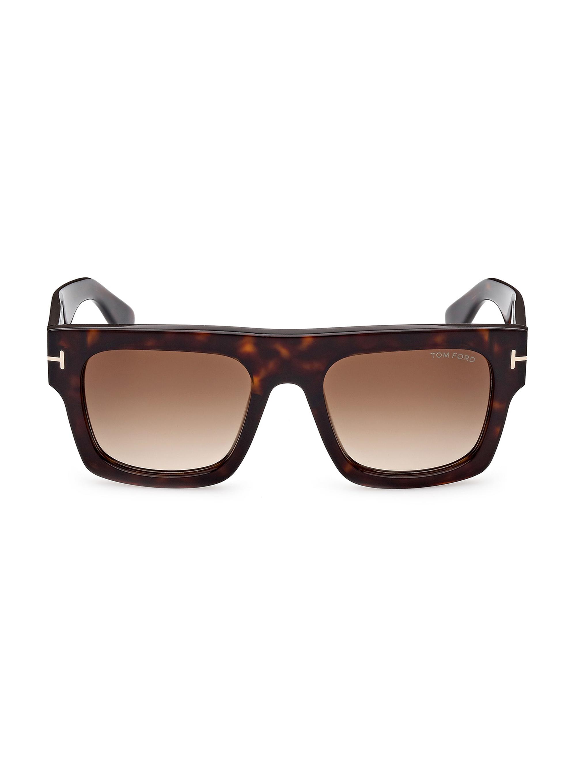 TOM FORD Women's 53MM Geometric Sunglasses - Havana