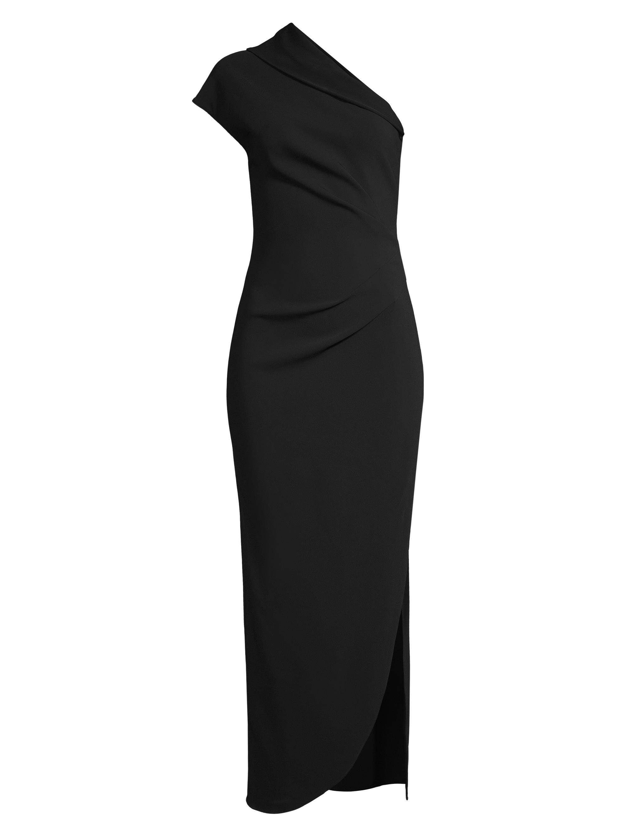Ginger & Smart Women's Eternal Note Crepe One-Shoulder Gown - Black