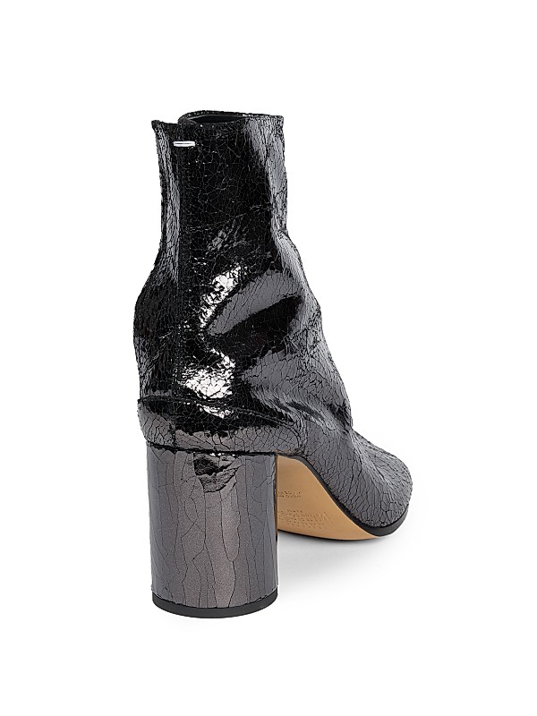 Shop Maison Margiela Tabi 80 Metallic Leather Ankle Boots Shop Maison Margiela Tabi 80 Metallic Leather Ankle Boots
