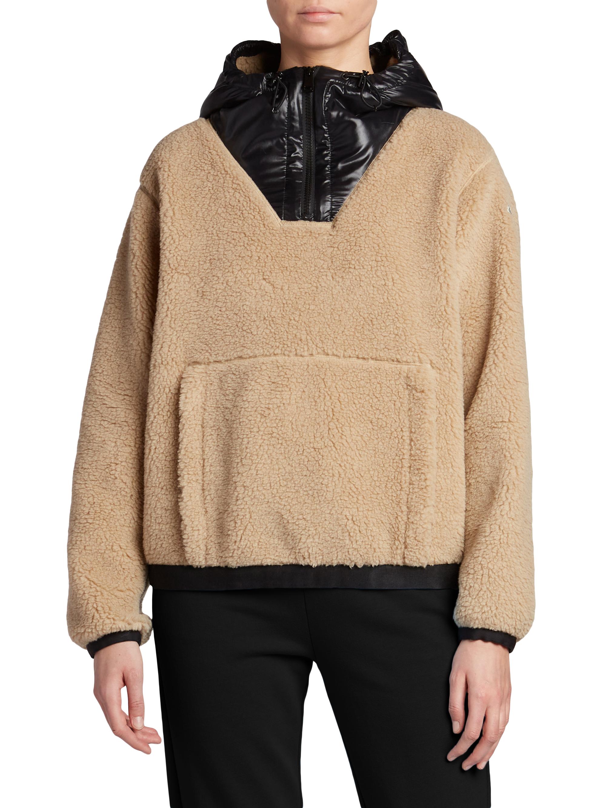 Moncler Mainline Fleece Quarter-Zip Sweater | Saks Fifth Avenue