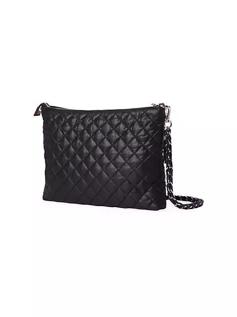 Italian Leather Quilted Wallet Crossbody