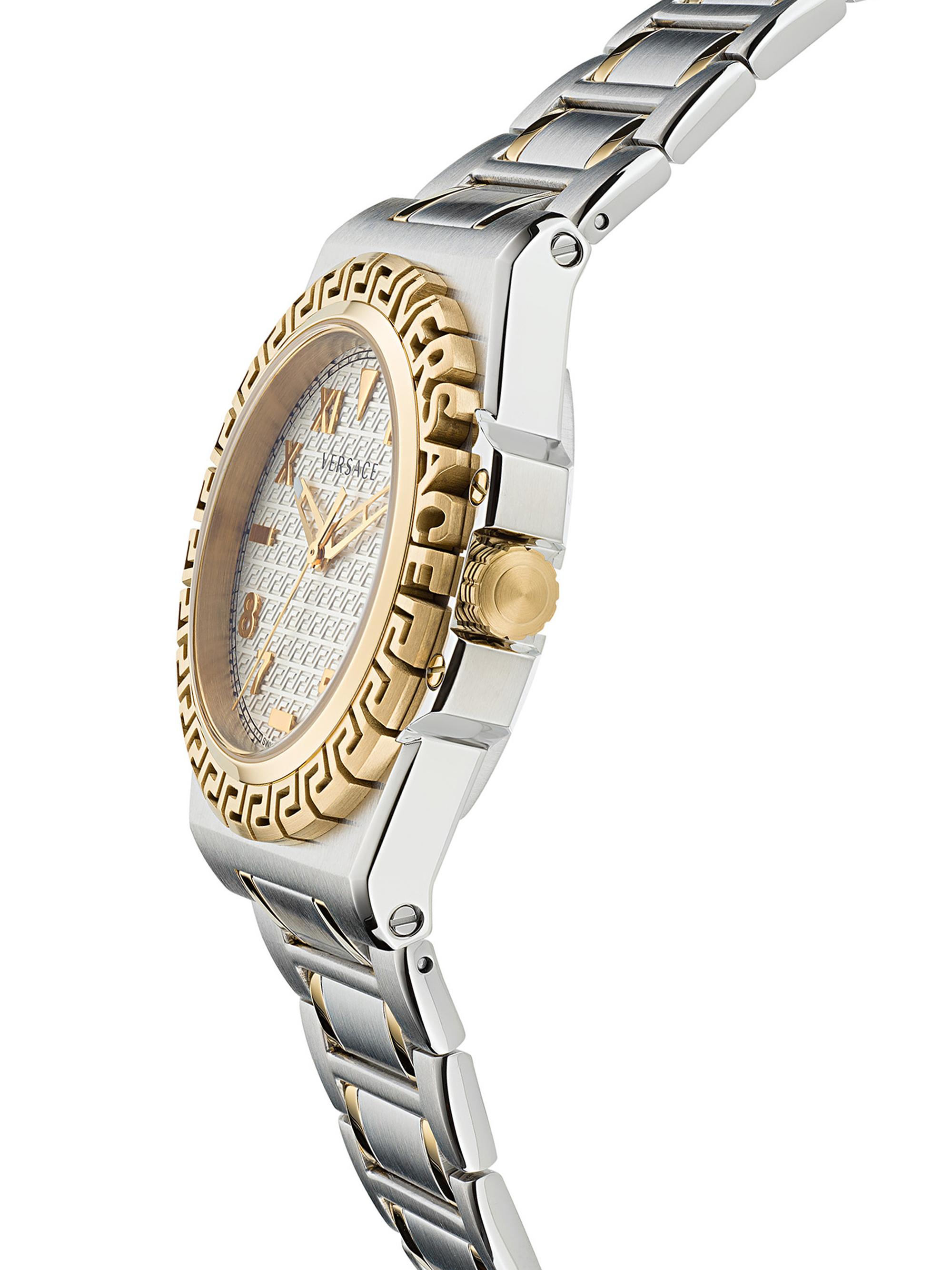 Versace Greca Reaction Stainless Steel Bracelet Watch | Saks Fifth