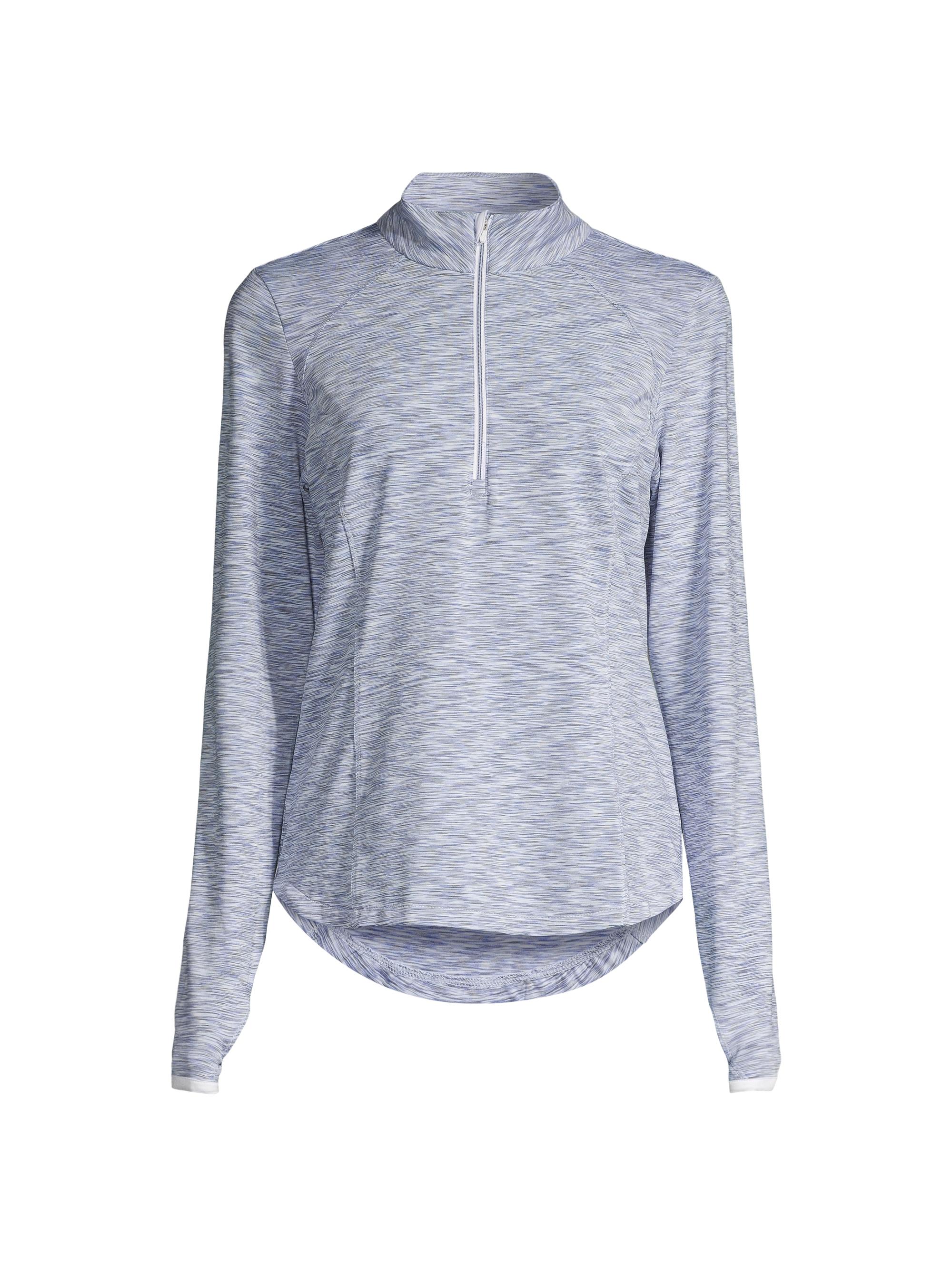 Zero Restriction Women's Shae Half-Zip Pullover Top - Cloud