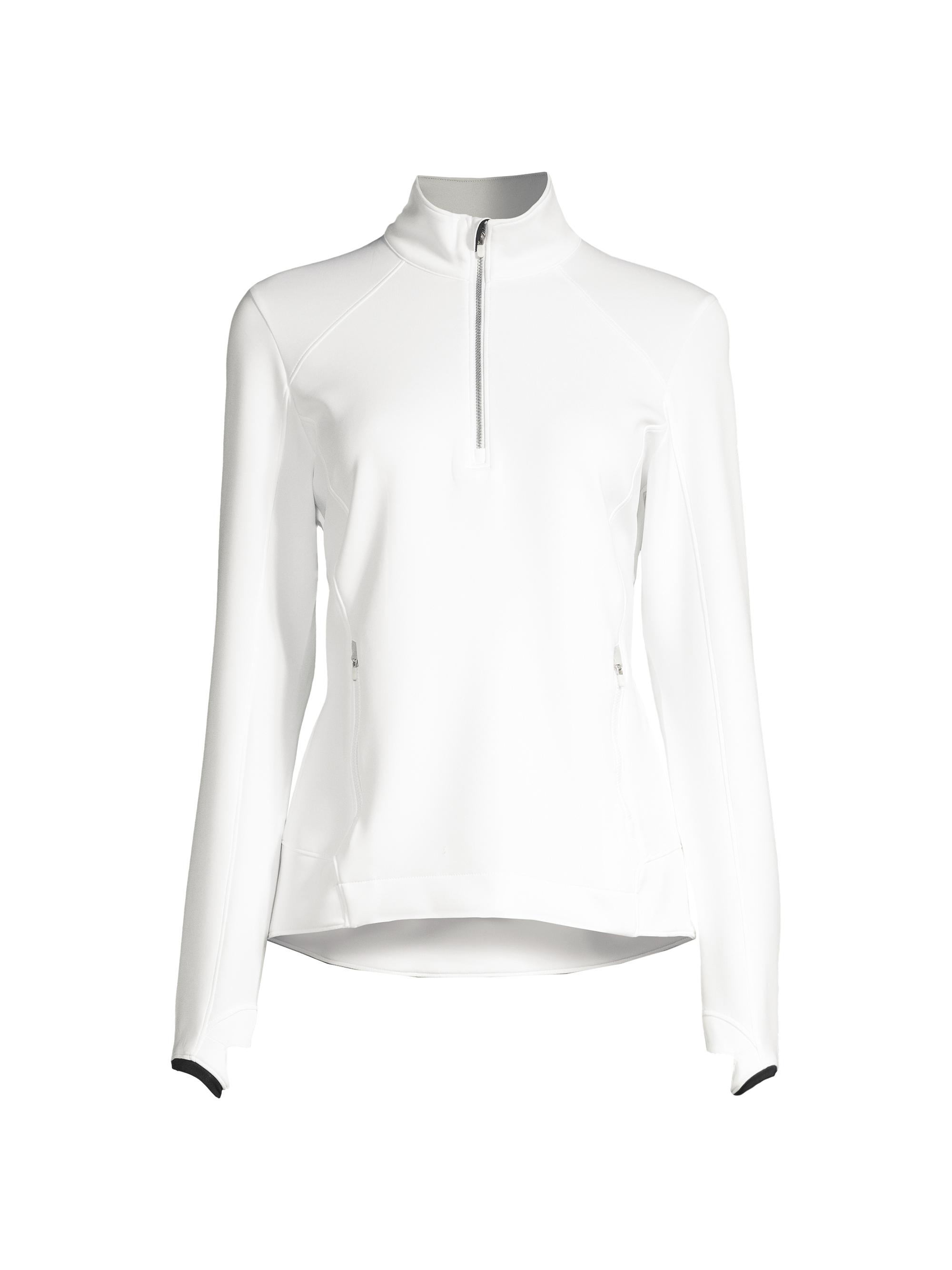 Zero Restriction Women's Sofia Quarter-Zip Sweater - White Silver