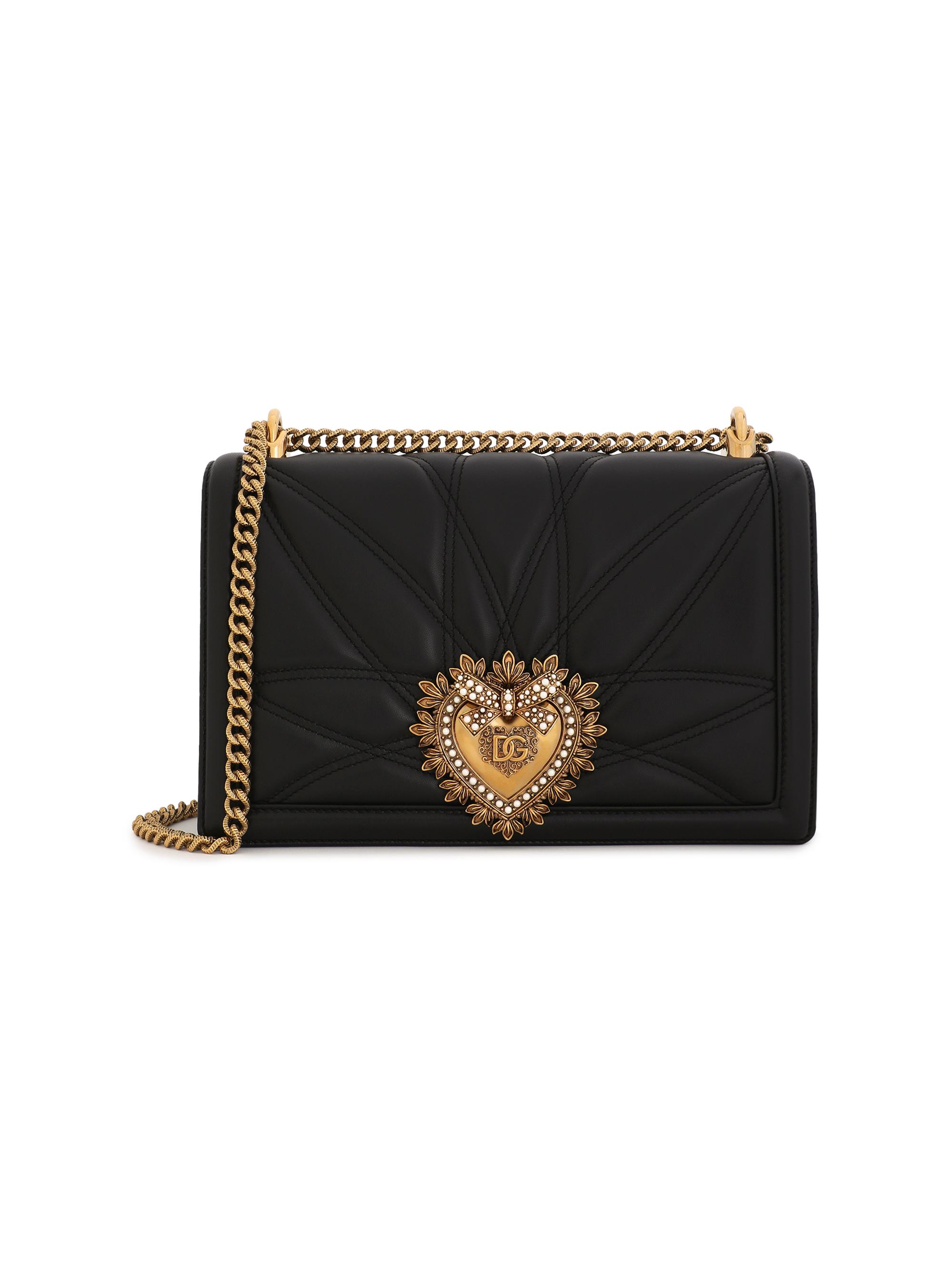 Dolce&Gabbana Large Devotion Quilted Leather Shoulder Bag | Saks