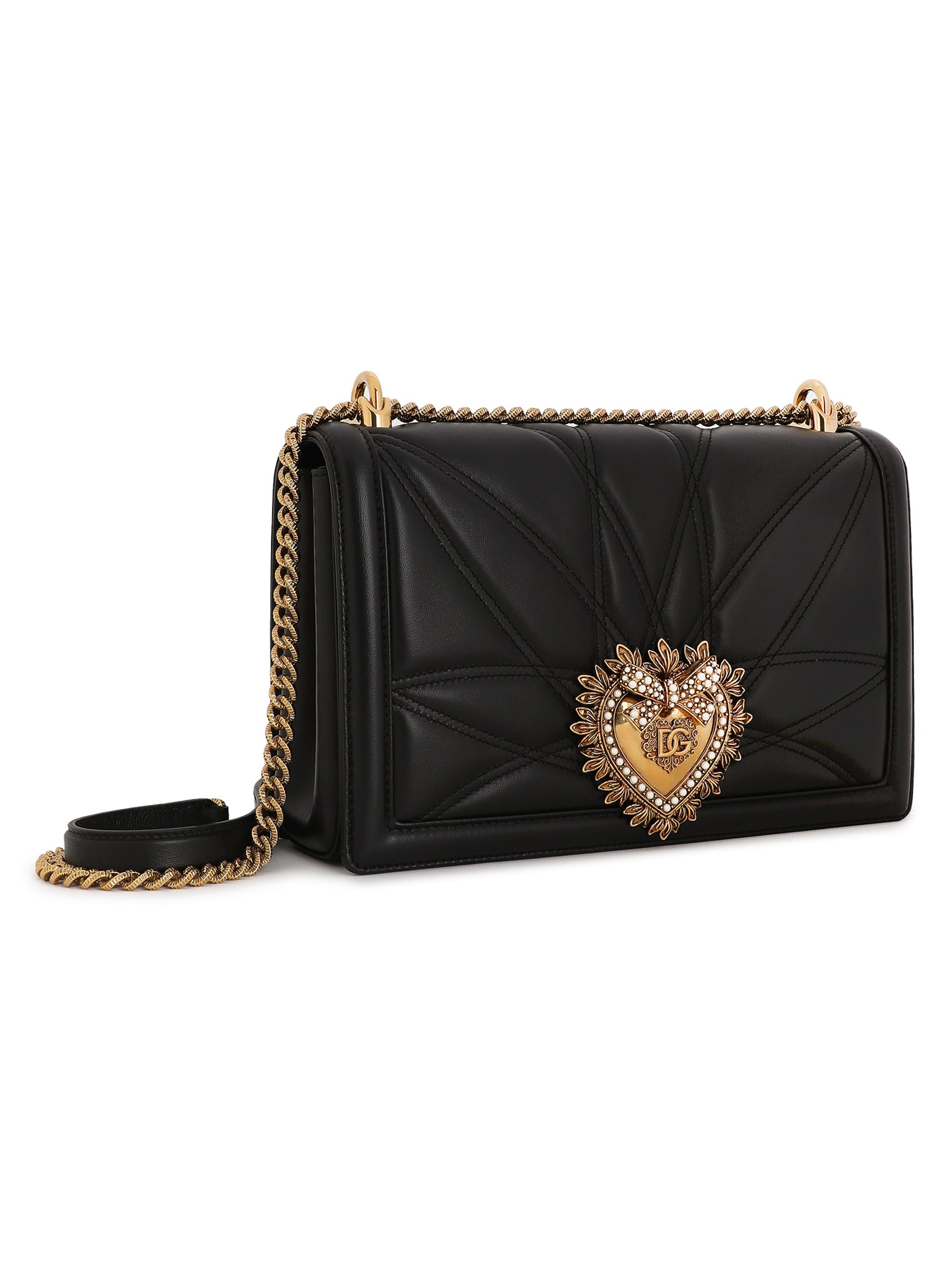 Dolce&Gabbana Large Devotion Quilted Leather Shoulder Bag | Saks