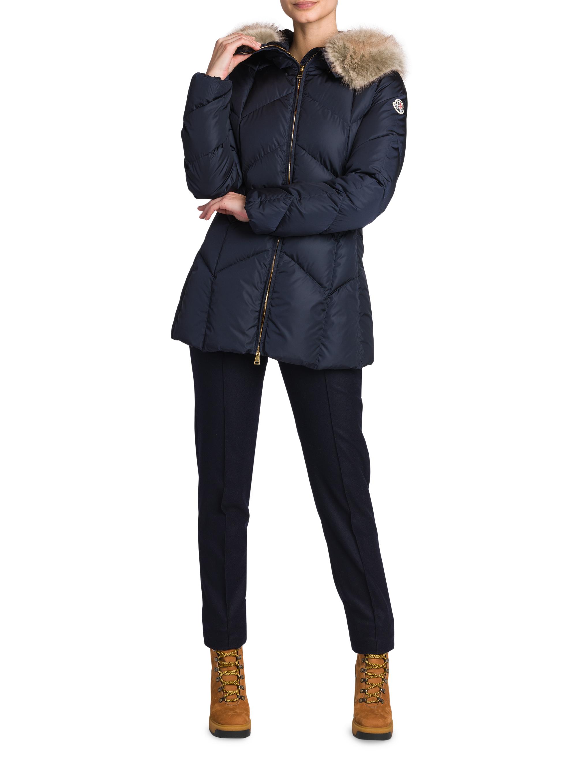 Moncler Genin Down Faux Fur-Trim Jacket | Saks Fifth Avenue