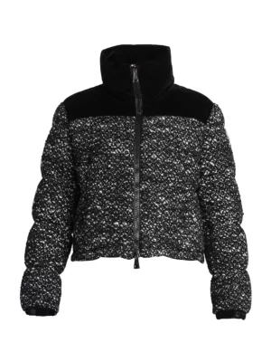 Marc Jacobs tonal graphic-print padded jacket - Black