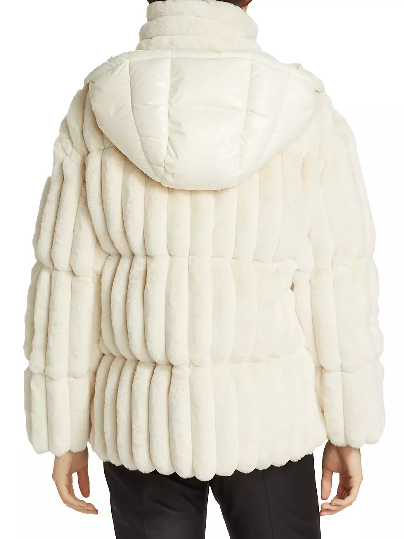 Shop Moncler Mainline Fare Faux Fur Jacket | Saks Fifth Avenue