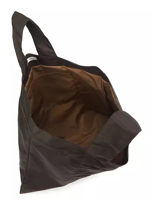 Tote Bag in Brown Nylon