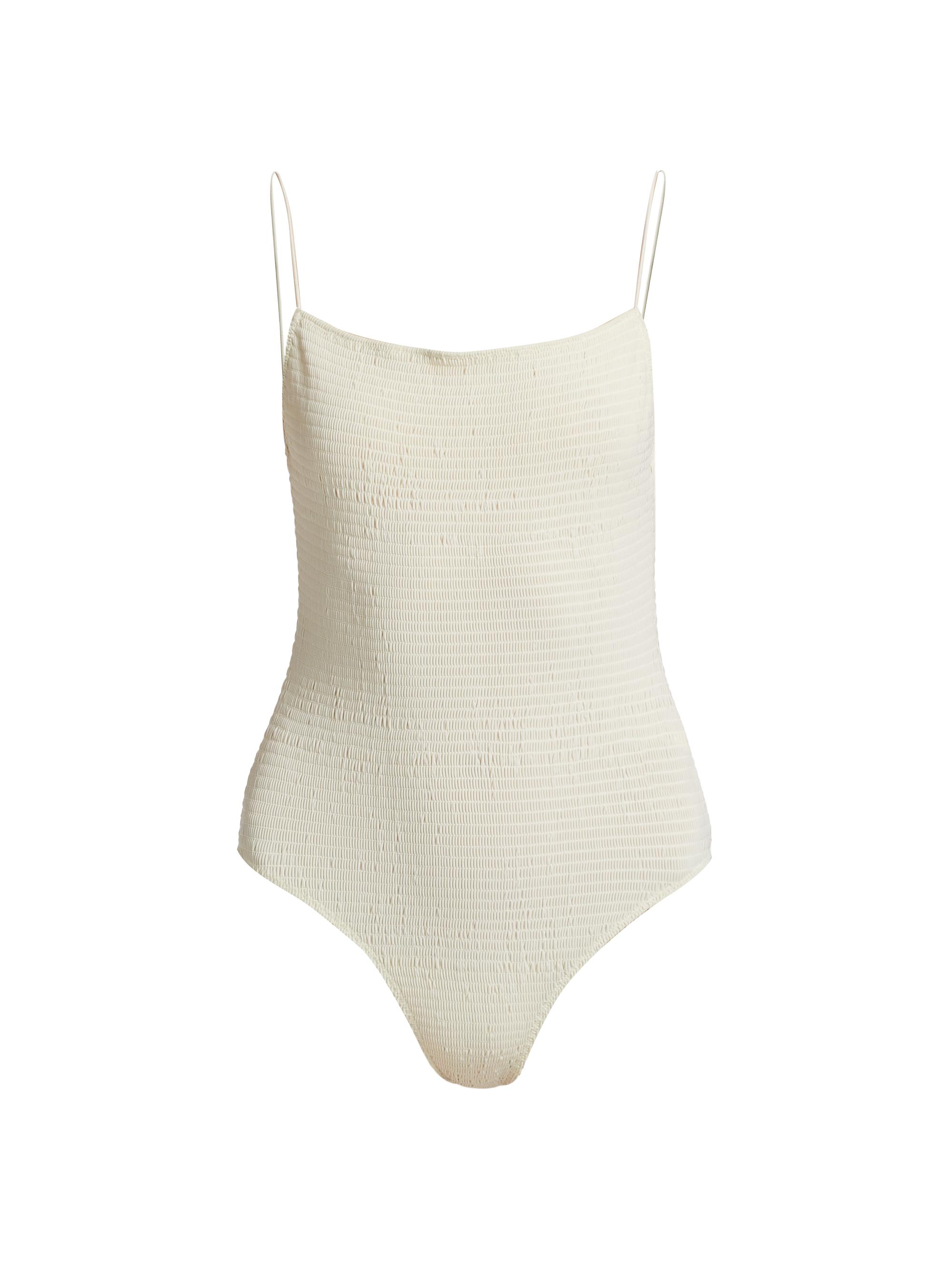 Toteme Smocked One-Piece Swimsuit | Saks Fifth Avenue