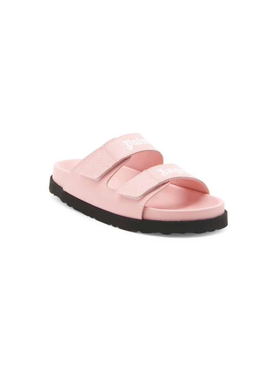サンダル・ミュール PALM ANGELS Women Sandals PWIH019S23LEA0020361 White Palm Angels Platform Birk White Black | Sandal