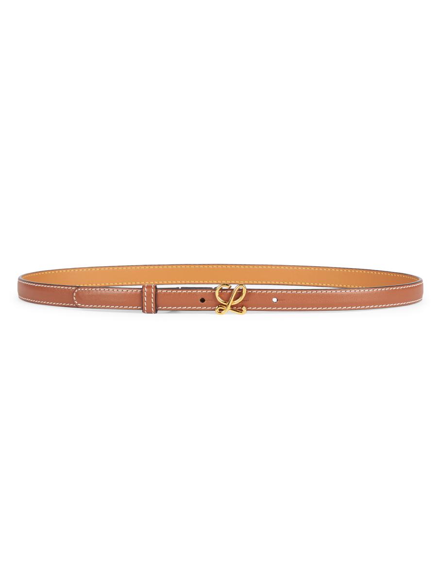 LOEWE L Buckle Leather Belt | Saks Fifth Avenue