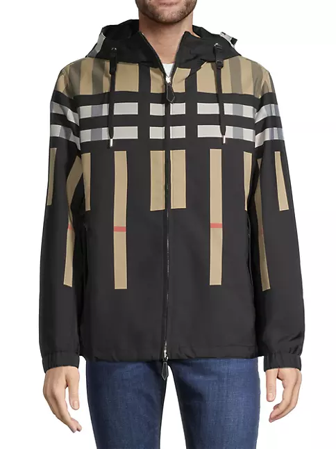 Reversible Checked Jacket in Beige - Burberry