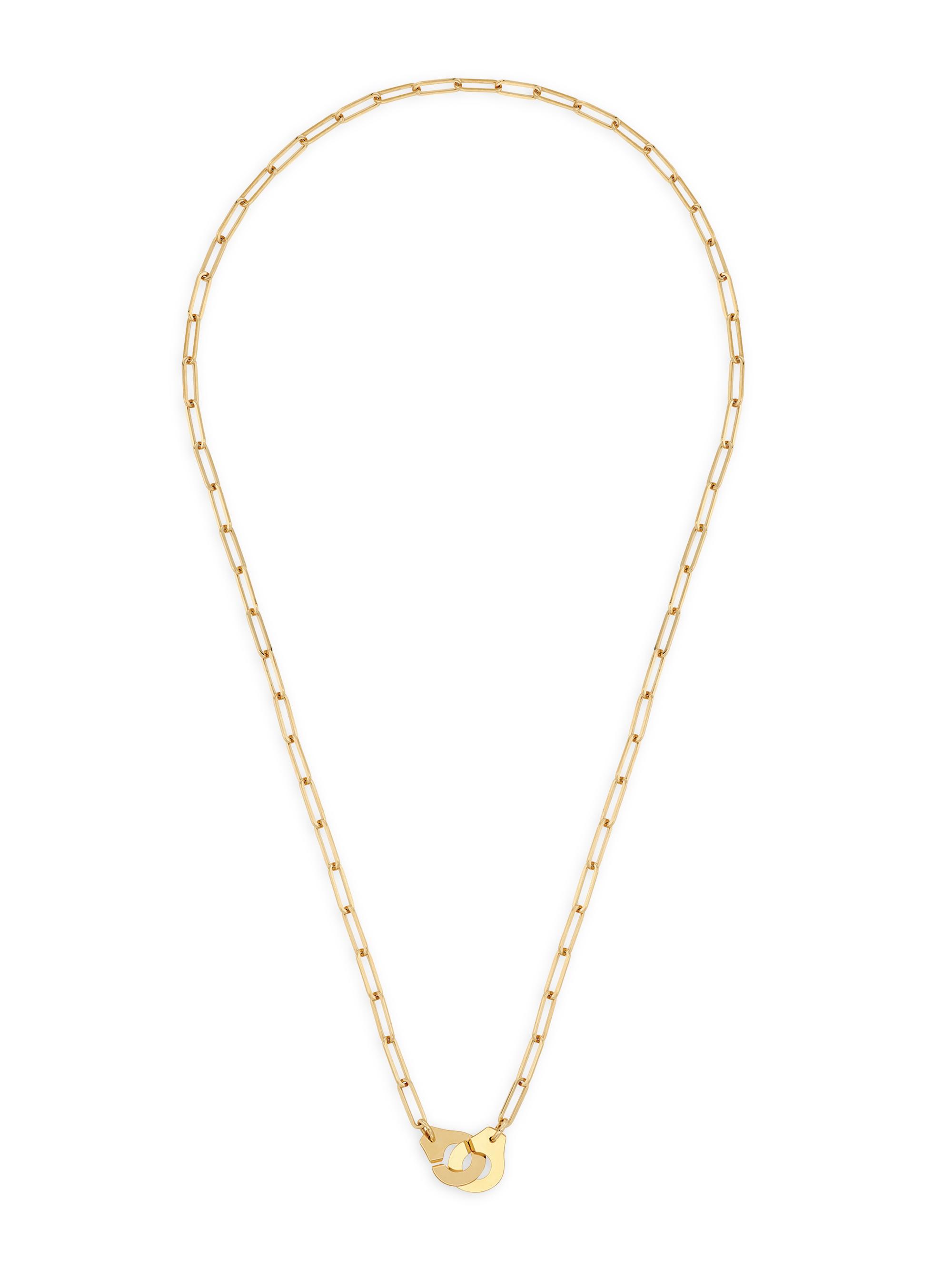Dinh Van Women's Menottes  R12 18K Yellow Gold Pendant Necklace - Gold