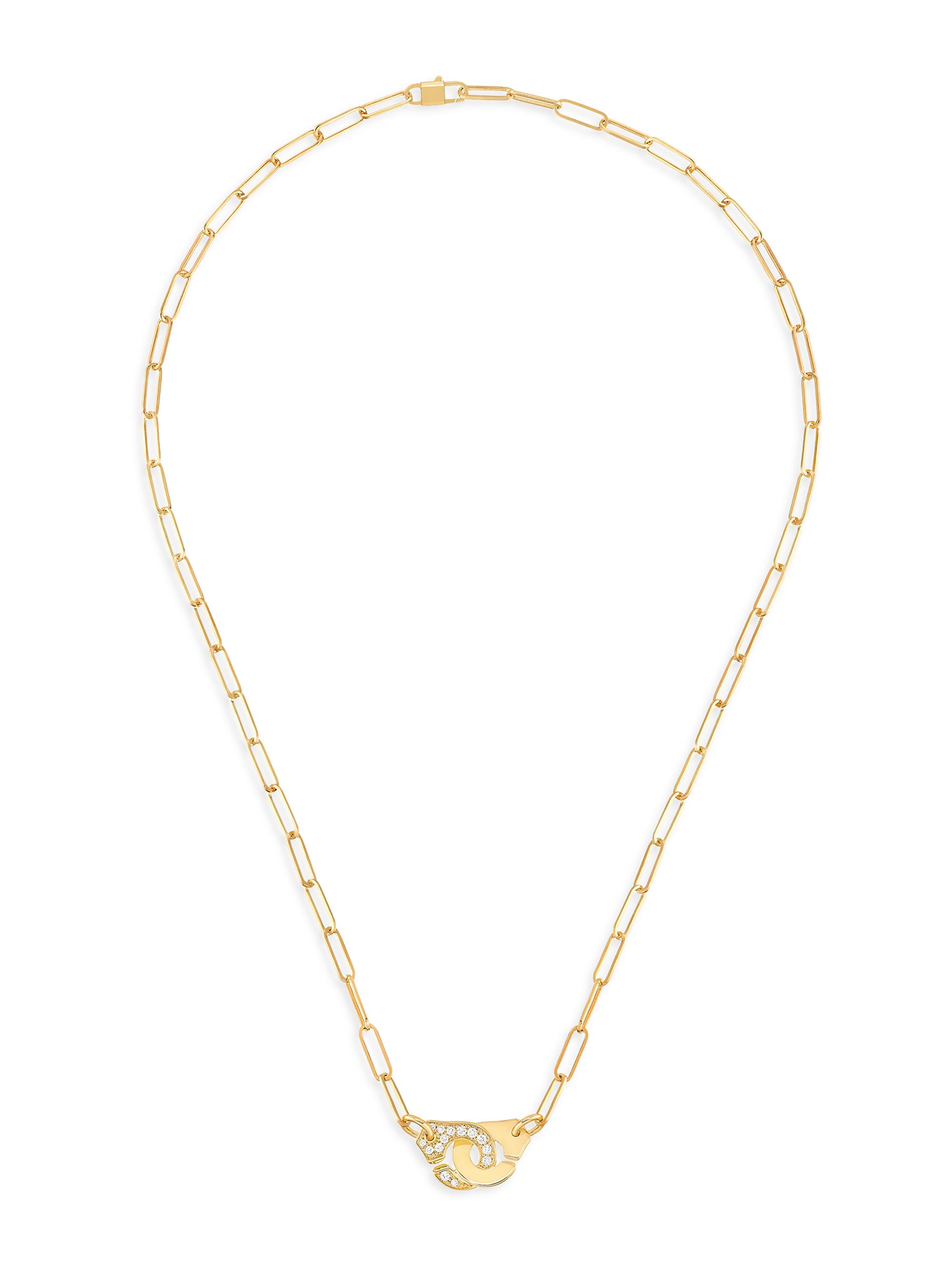 Dinh Van Women's Menottes  R10 18K Yellow Gold Pendant Necklace - Gold