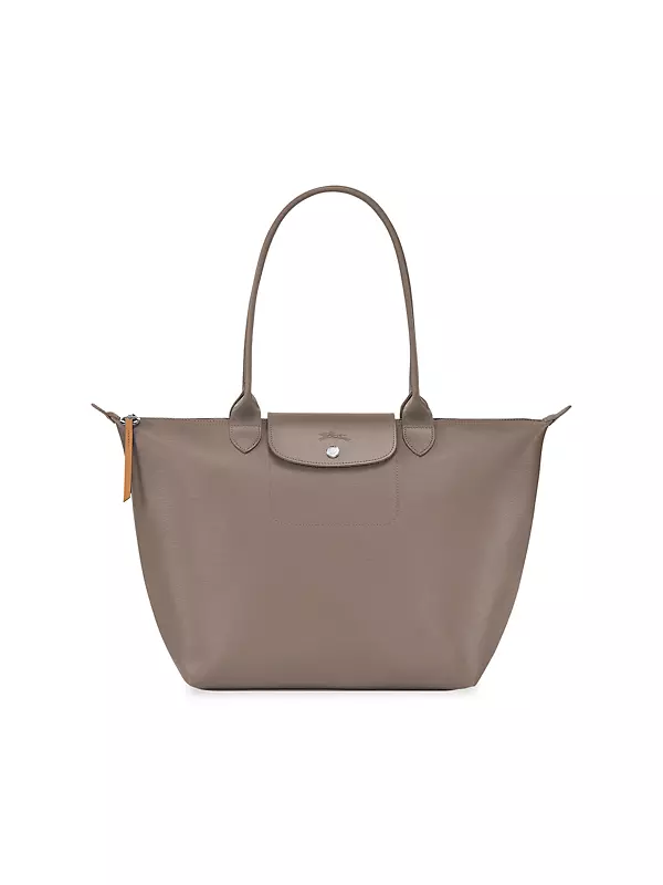 Longchamp Le Pliage Leather Shoulder Bag, Shopping Tote