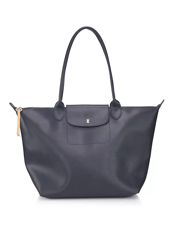 Longchamp Le Pliage Neo Medium Nylon Shoulder Tote Bag In Black Pattern
