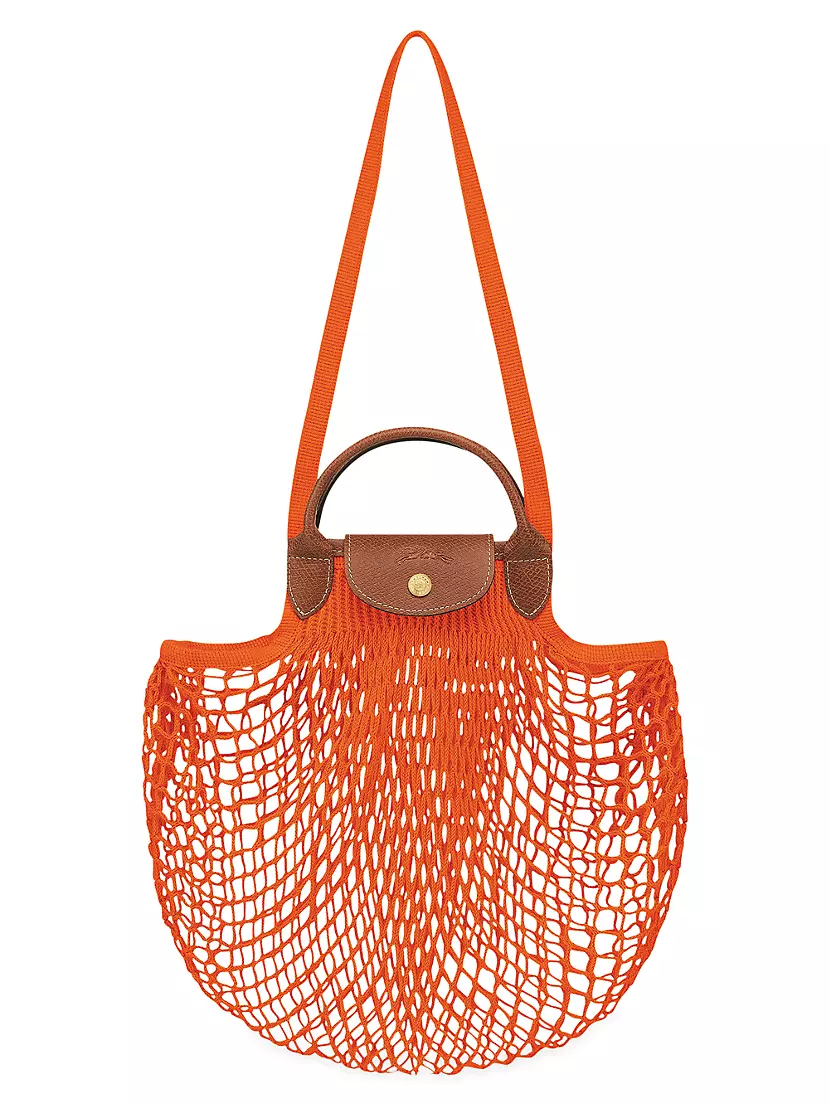 Longchamp Nylon Bucket Bag - Orange Bucket Bags, Handbags