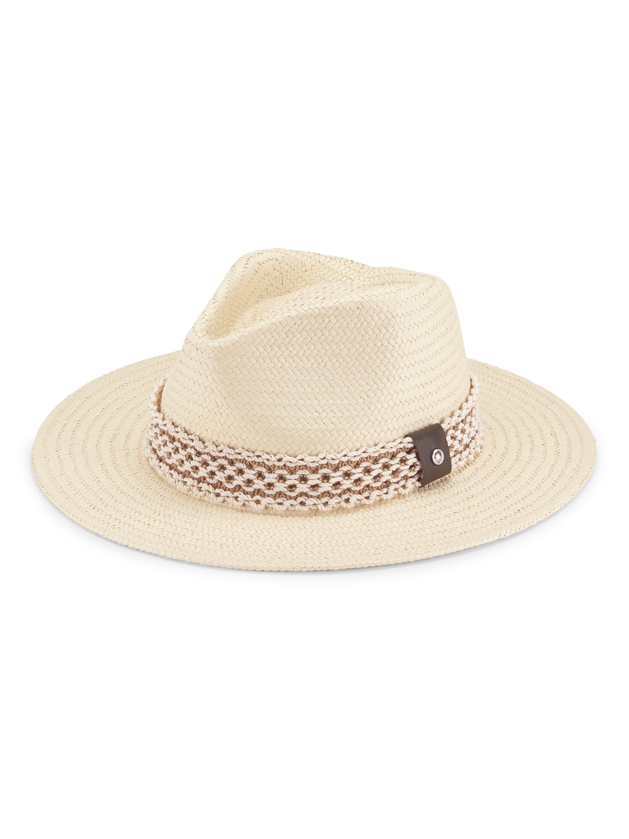 Rag & Bone Packable Woven Straw Fedora. rag & bone Lexie Packable Straw Fedora | Saks Fifth Avenue main image 4