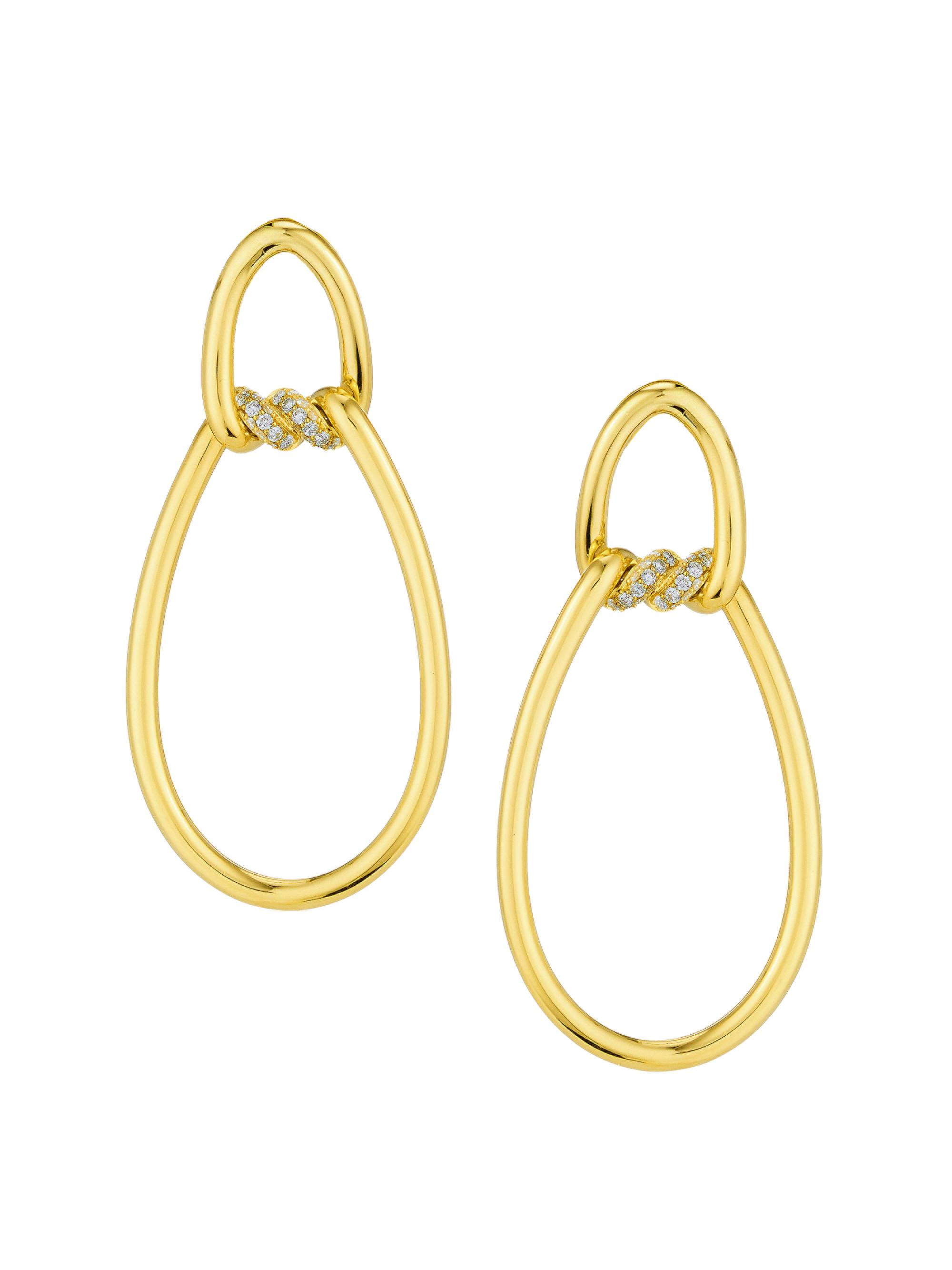 Roberto Coin Women's Cialoma 18K Yellow Gold & Diamond Drop Earrings - Gold