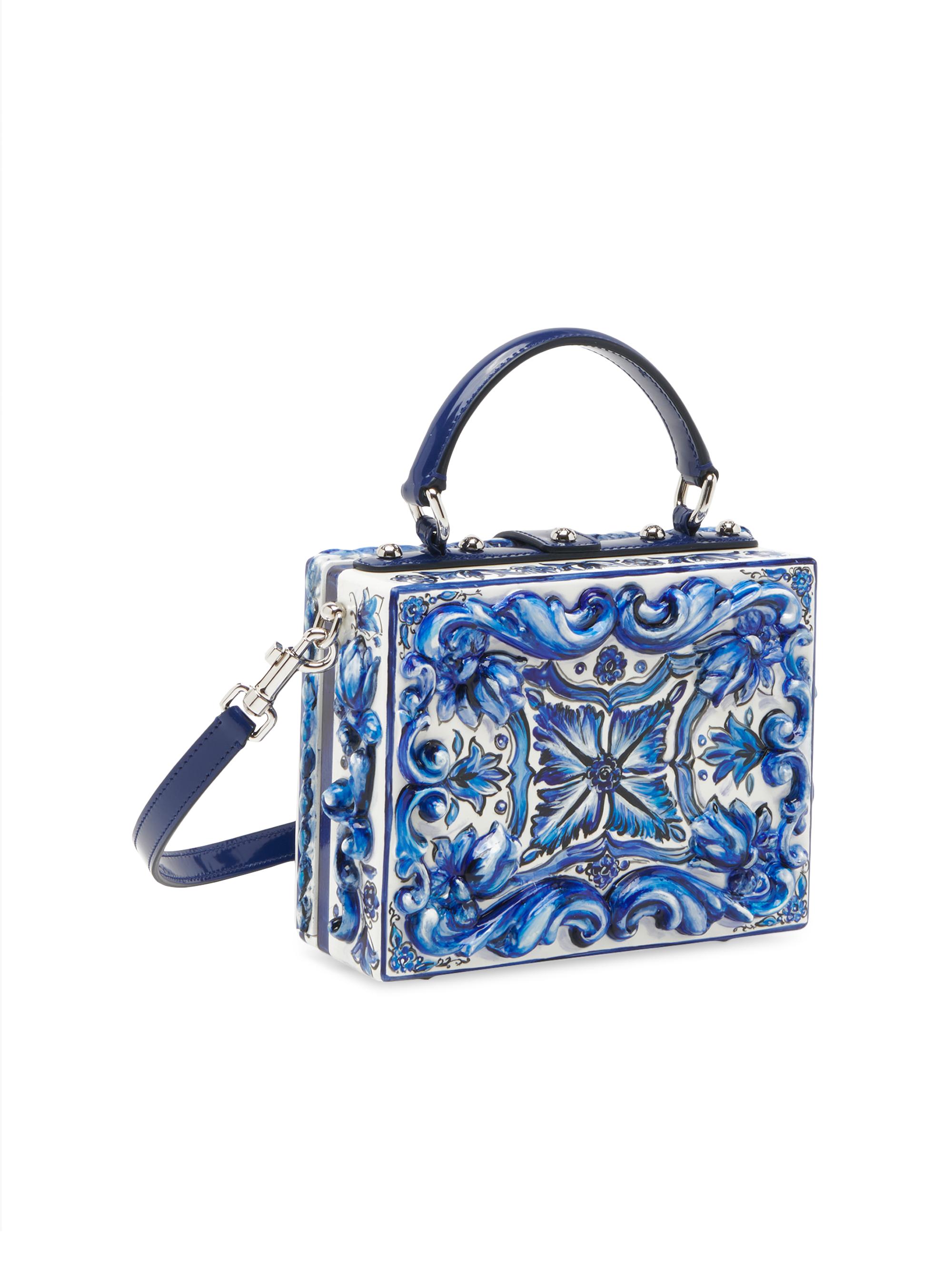 Dolce&Gabbana Majolica Print Box Bag | Saks Fifth Avenue