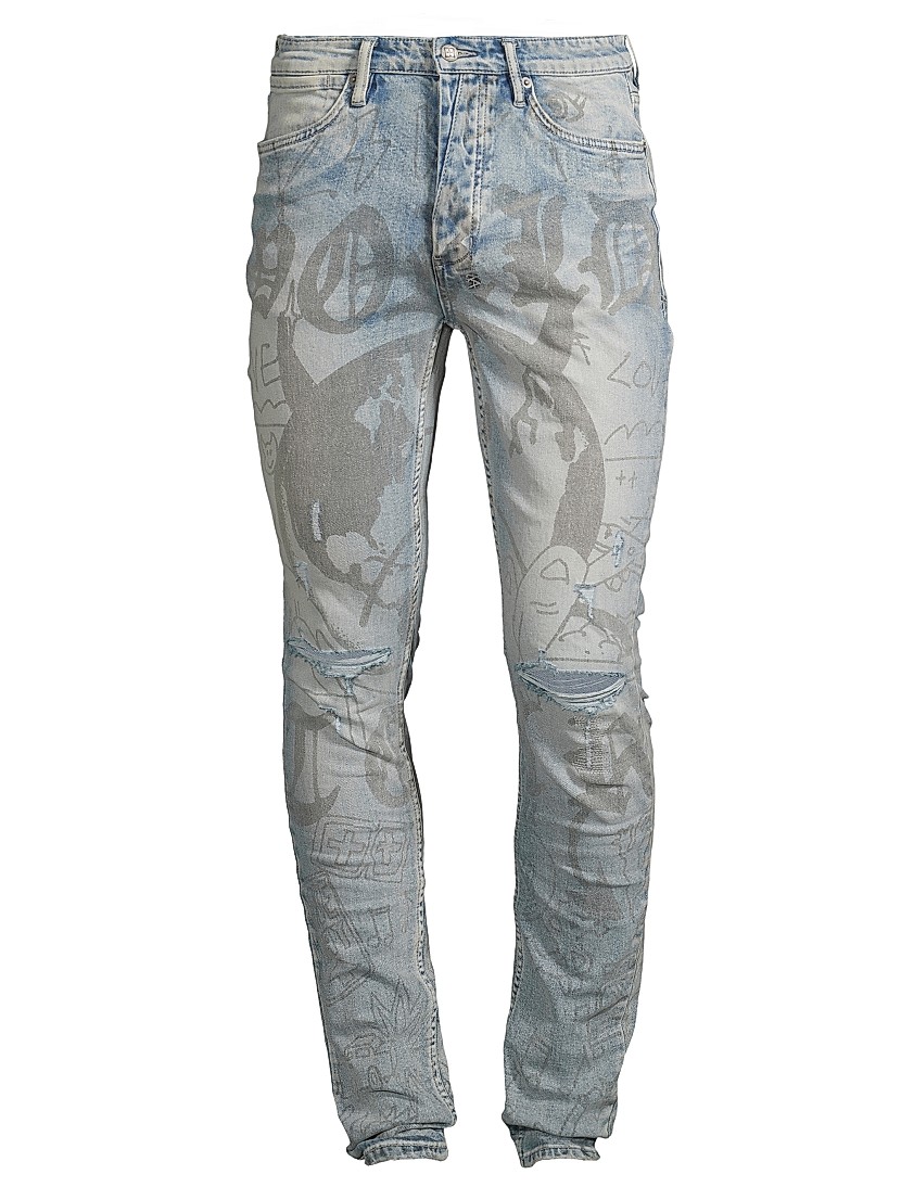 Shop Ksubi World Tour Van Winkle Devil Smash Jeans | Saks Shop Ksubi World Tour Van Winkle Devil Smash Jeans | Saks