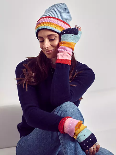 Pre-owned Wool Gloves In Multicolour