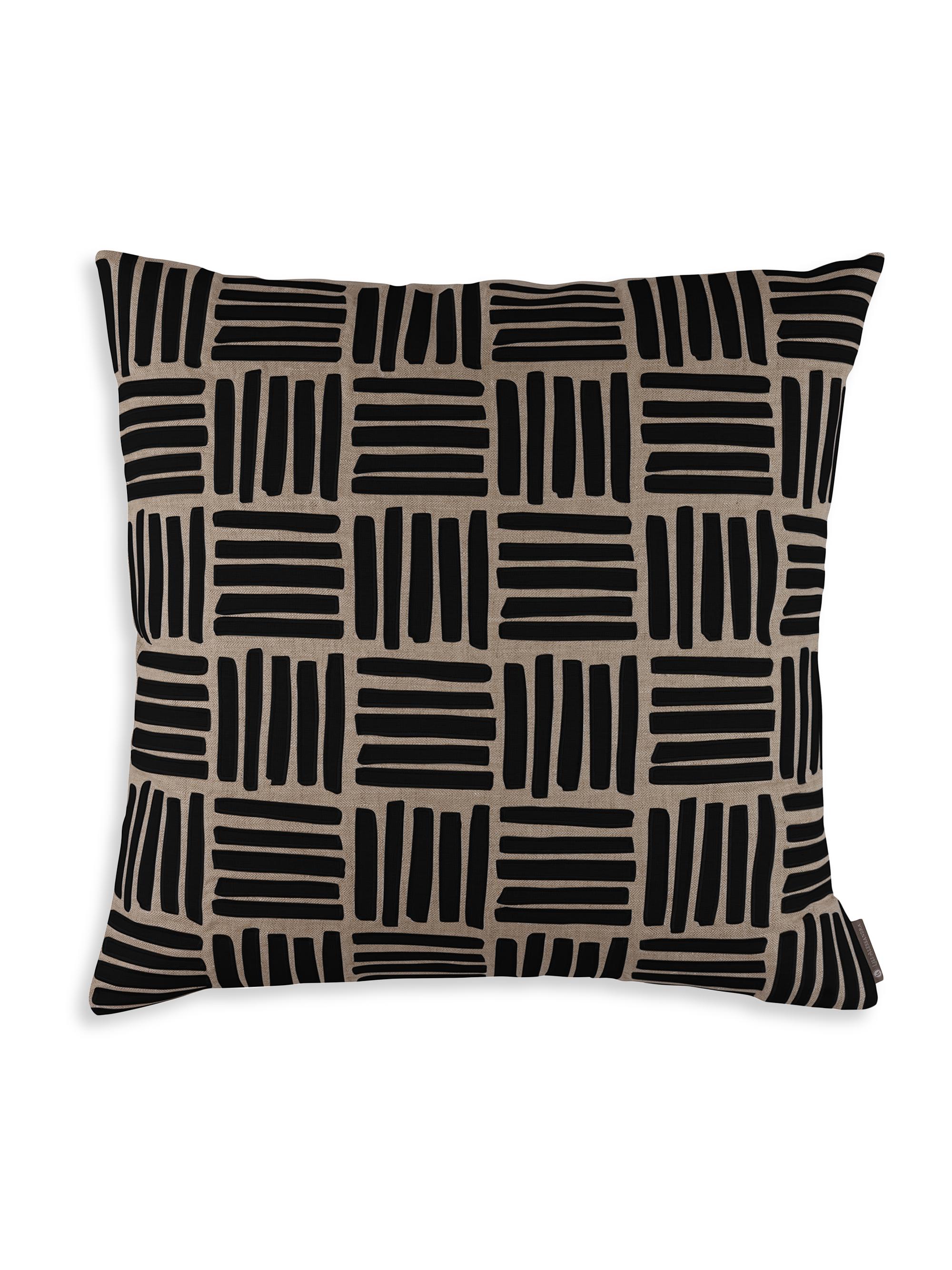 Lili Alessandra Aspen Square Pillow - Natural And Black