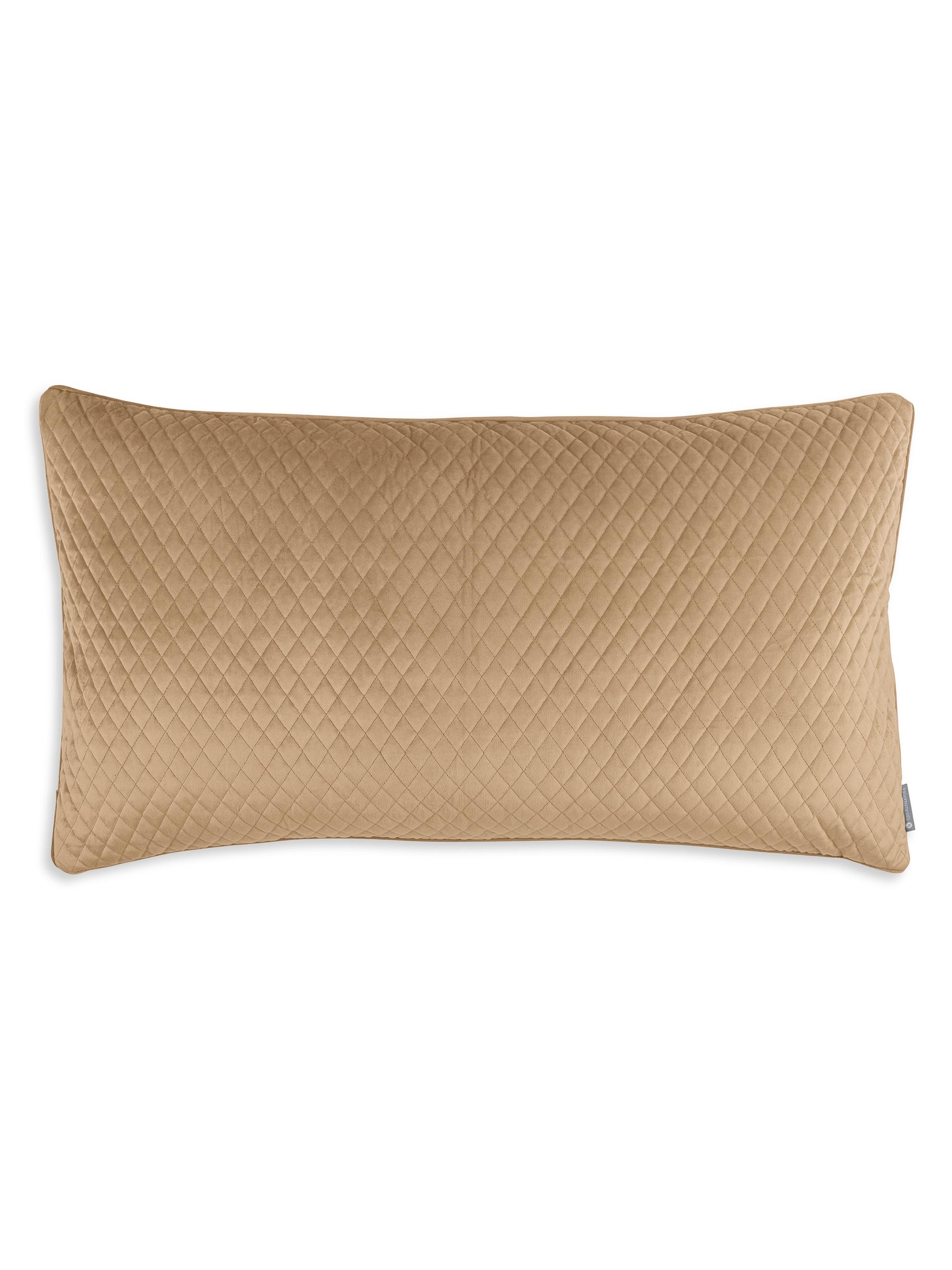 Lili Alessandra Valentina Velvet Quilted Pillow - Marigold