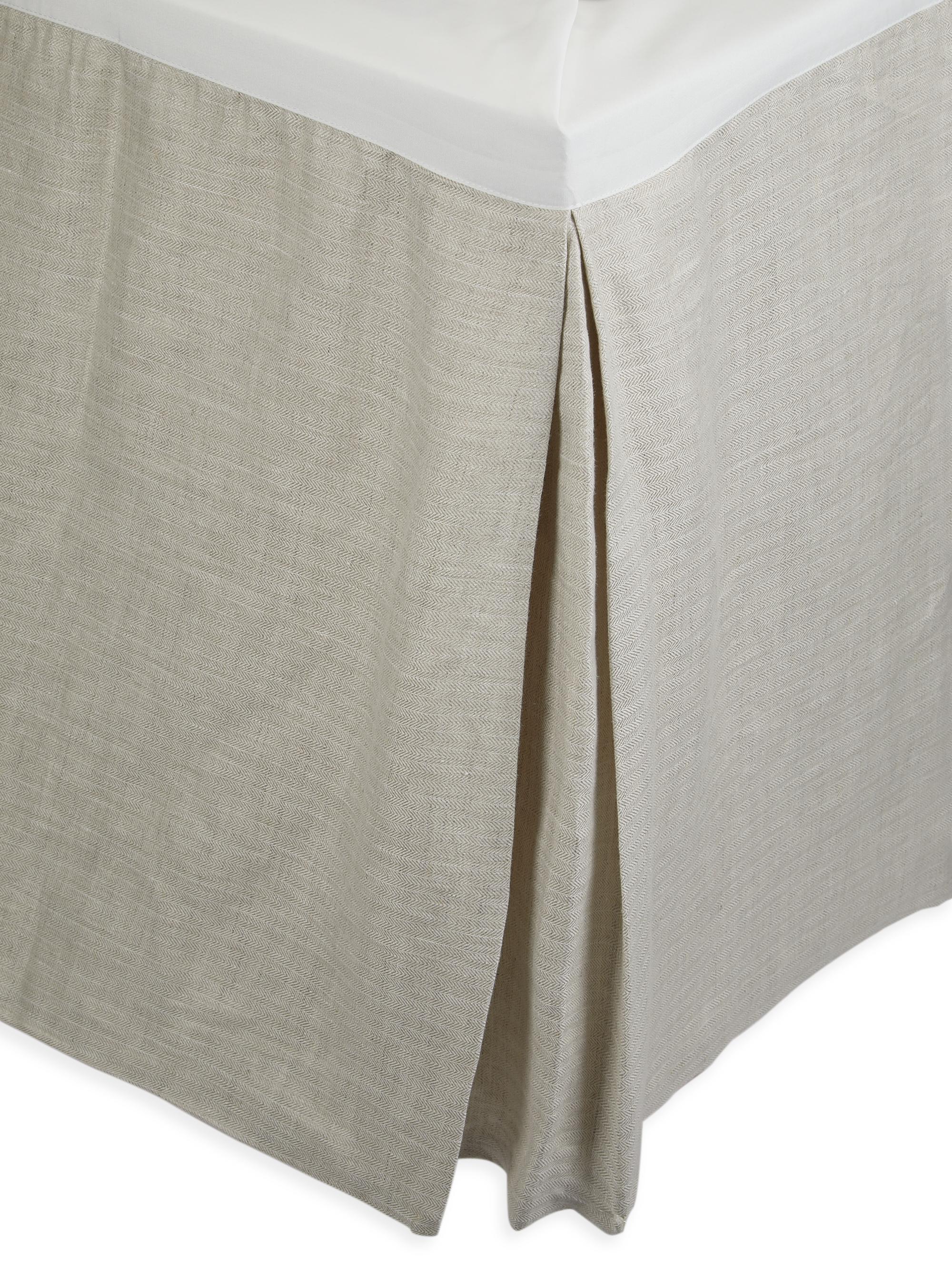 Lili Alessandra Rain Natural Dawn Tailored Bed Skirt - Natural