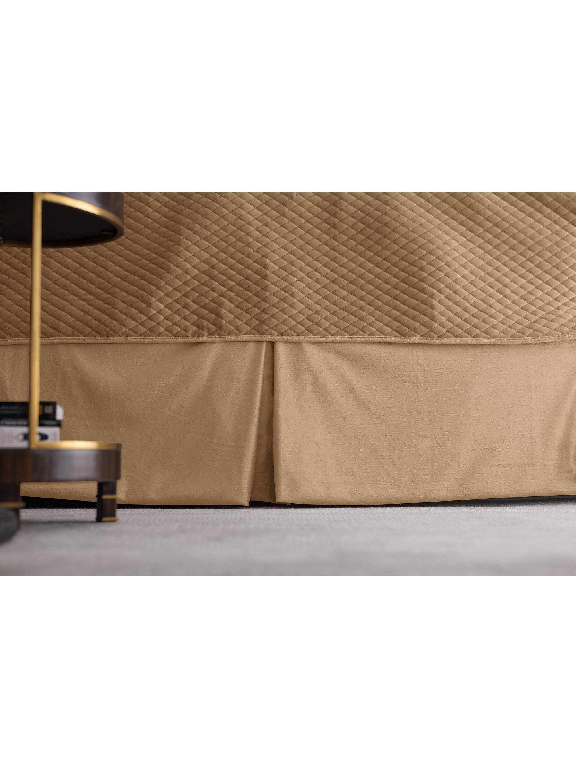 Lili Alessandra Valentina Tailored 3-Panel Bedskirt - Marigold Queen